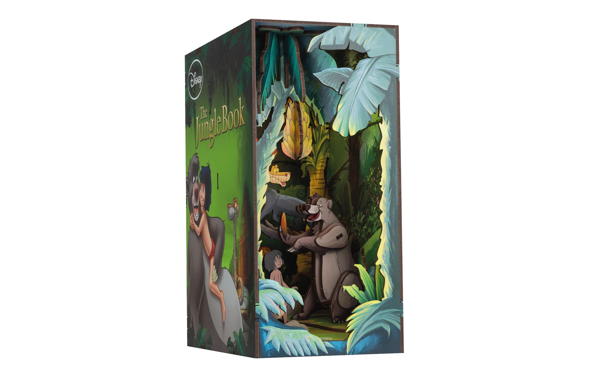 Revell® Modellbausatz »Book Nook, Tiny Adventures Disney Das Dschungelbuch« Buchstütze; mit LED-Beleuchtung