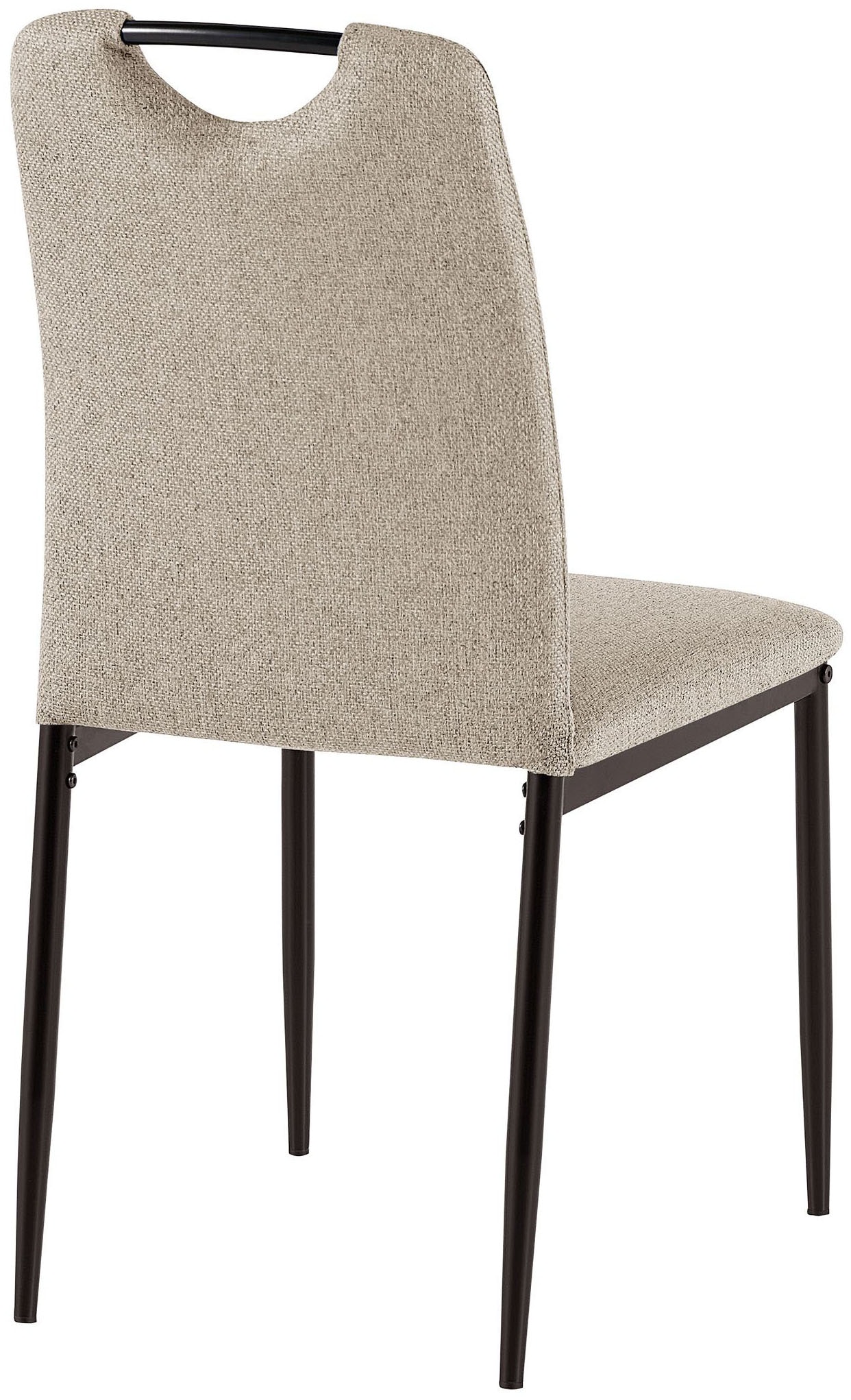 GOODproduct Esszimmerstuhl »Rom« (Set) 2 Stk.bequemer Stuhl mit hochwertigem Stoffbezug und Griff im Rücken