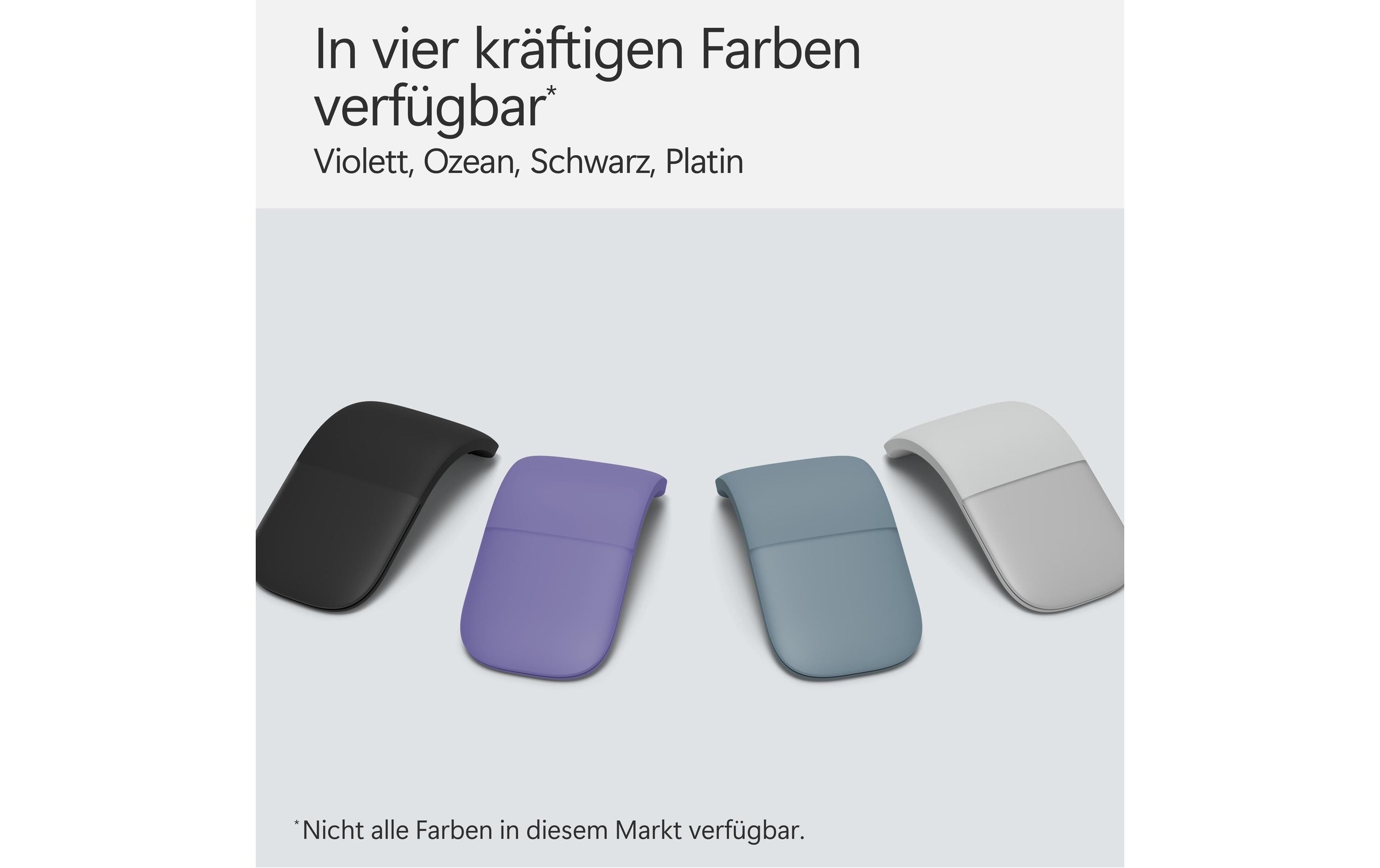 Microsoft Maus »Surface Arc Mouse«, Bluetooth, faltbar, Touch Oberfläche, Scrollrad-Emulation