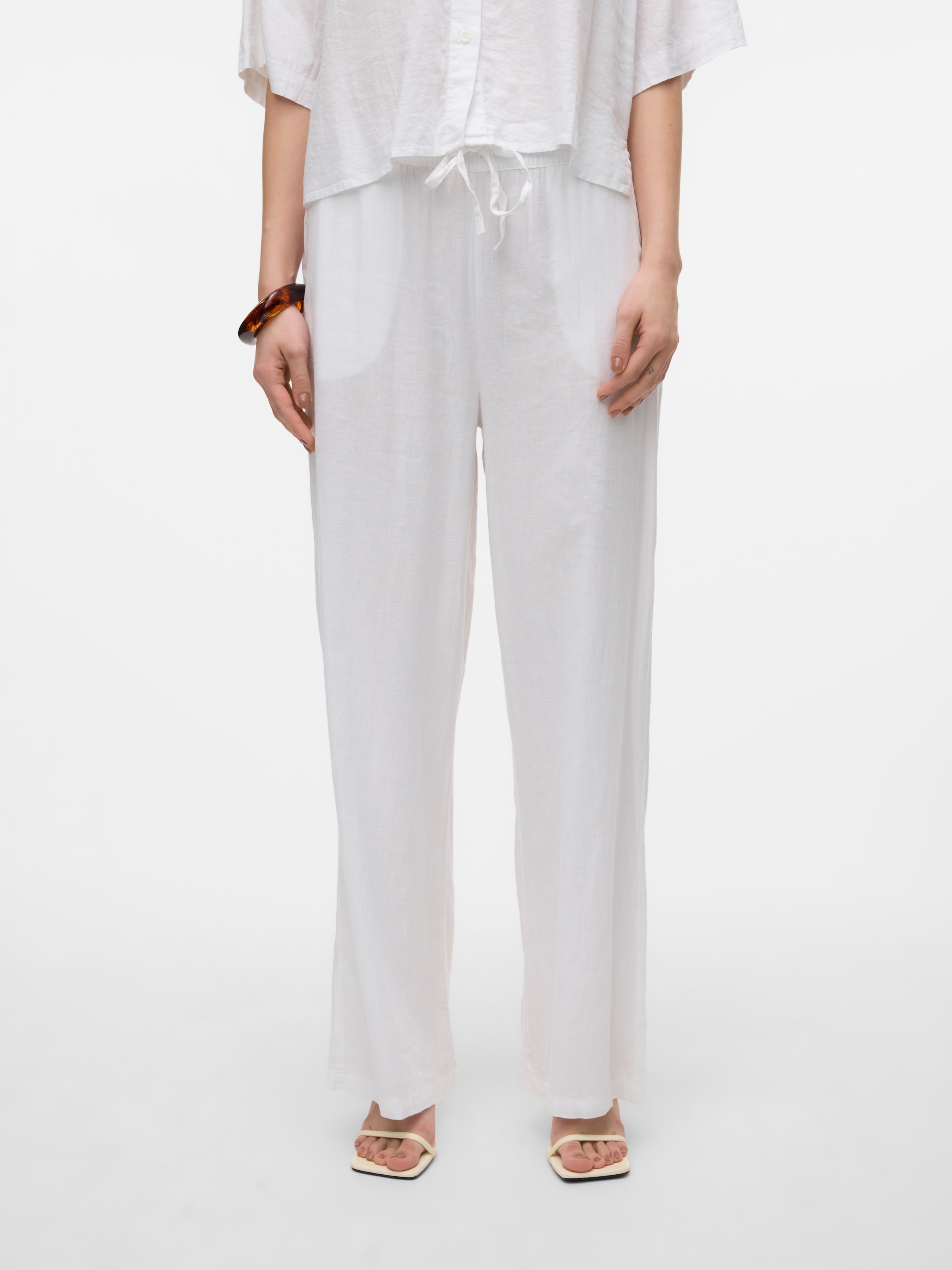 Image of Vero Moda Schlupfhose "VMLINN LINEN PANTS WVN NOOS" Sommerhose, mit Leinen