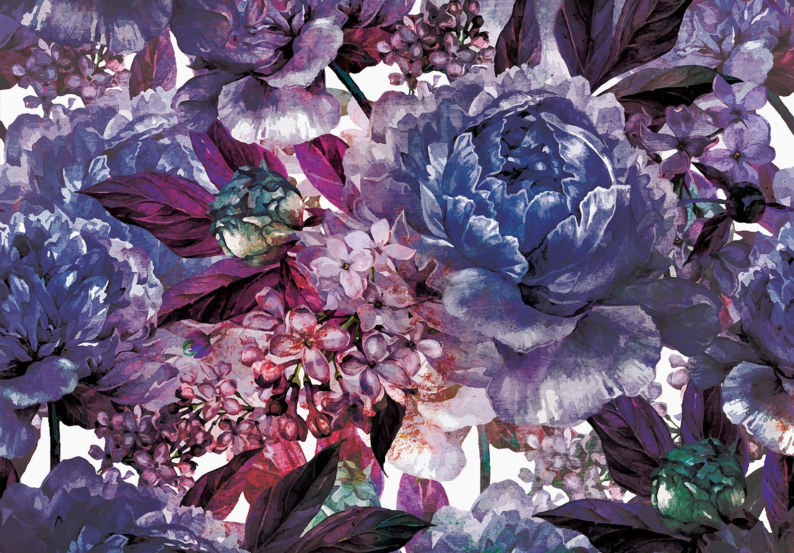 Image of Consalnet Vliestapete »Violettes Blumen Muster«, floral bei Ackermann Versand Schweiz
