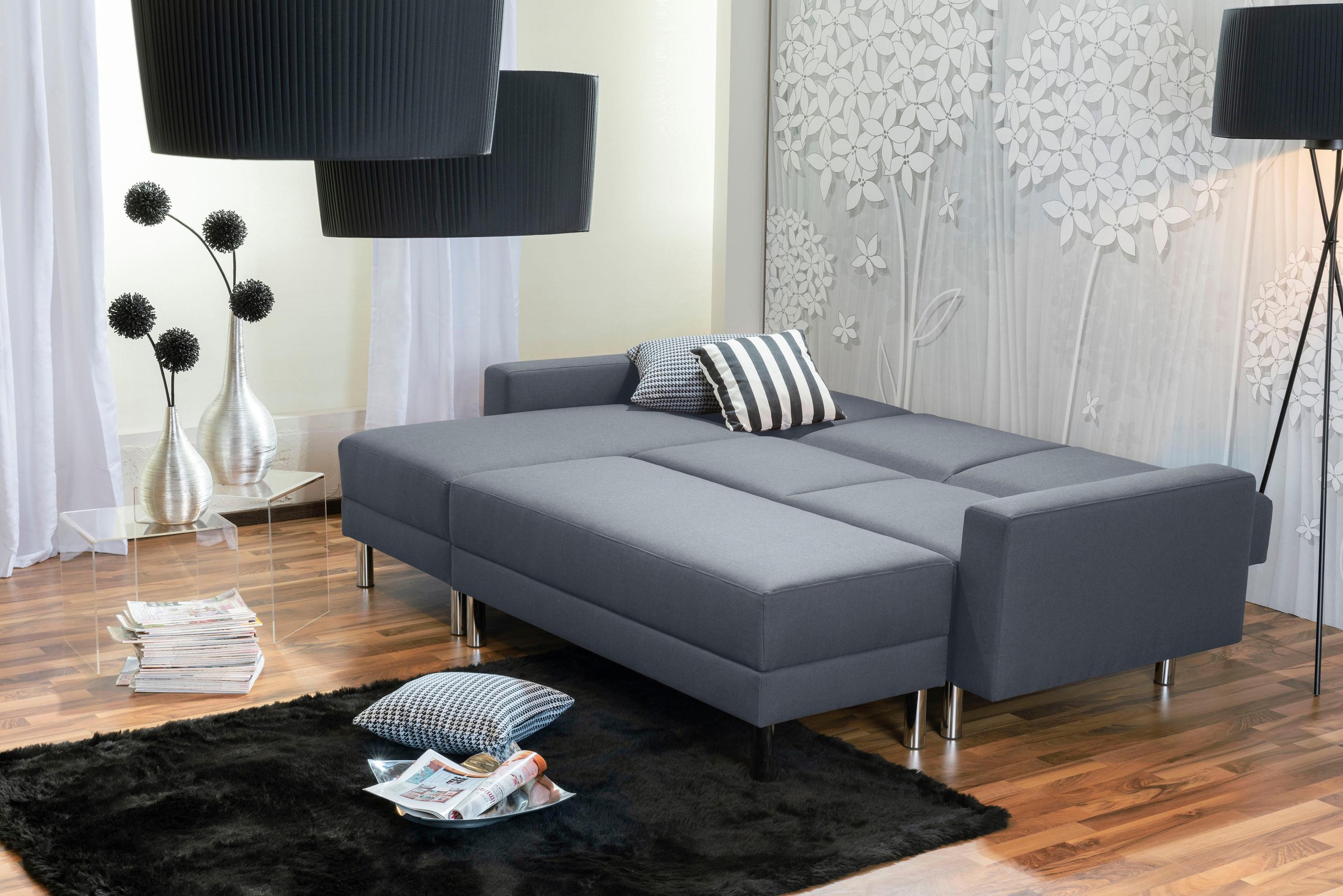 Max Winzer® Schlafsofa »Just Fresh«, mit Rückenverstellung, inklusive Stauraumhocker
