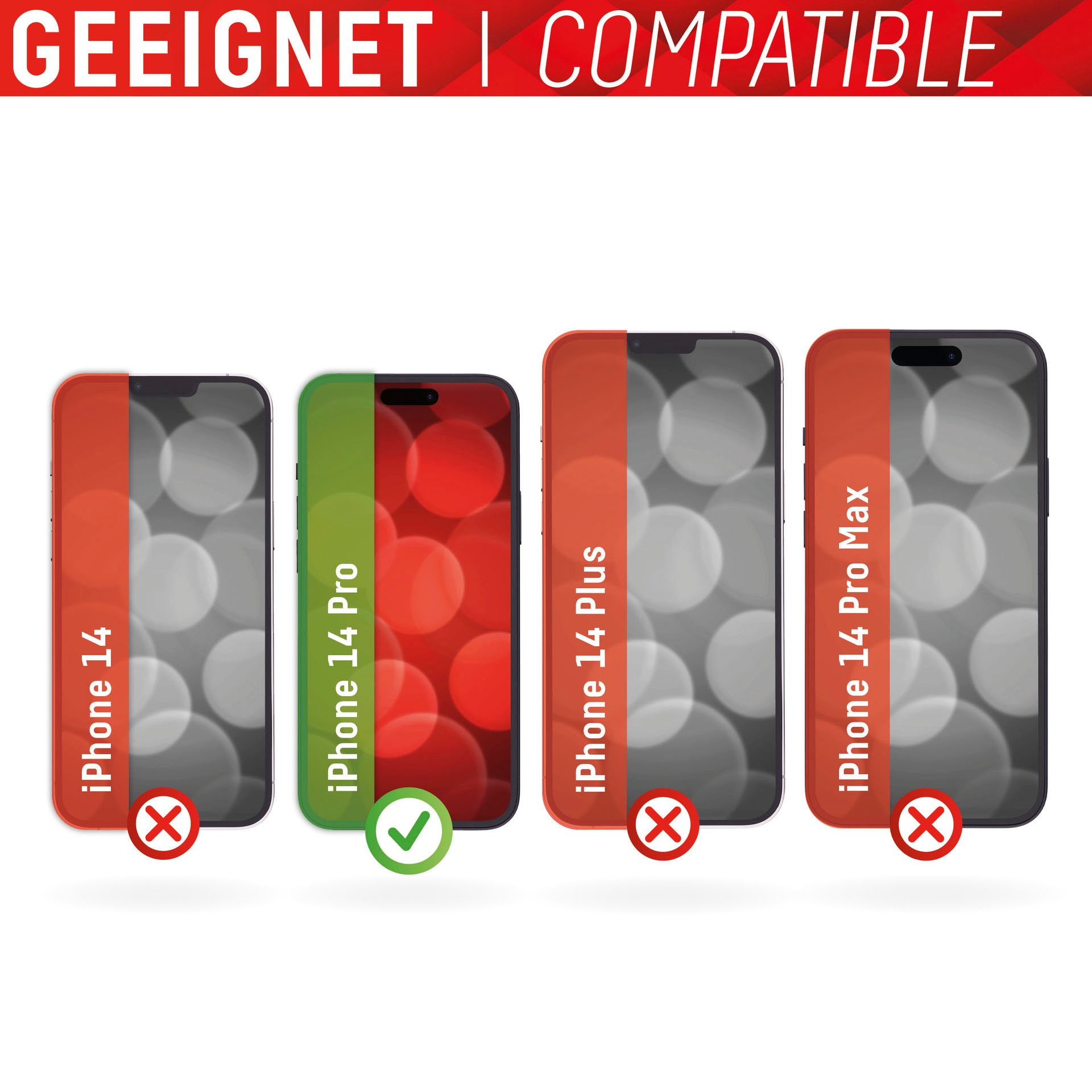 Displex Verre de protection d'écran »Real Glass + Case - iPhone 14 Pro« für iPhone 14 Pro