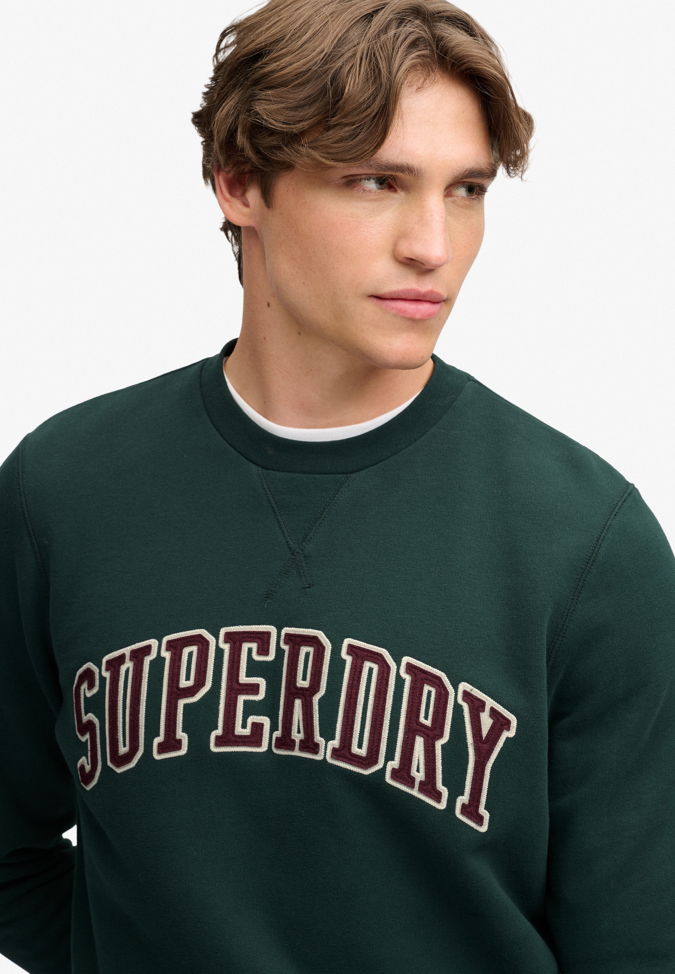 Superdry Sweatshirt »ATHLETIC APPLIQUE RELAXED CREW«, Baumwollmischung, relaxed fit
