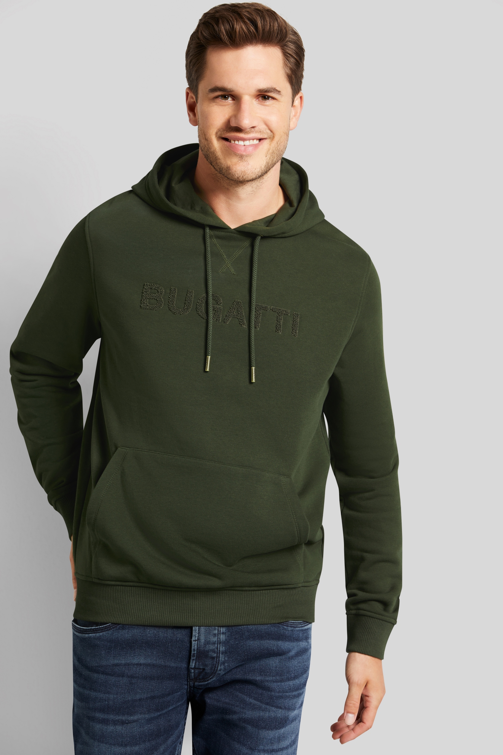 Image of bugatti Sweatshirt, mit Logo-Print