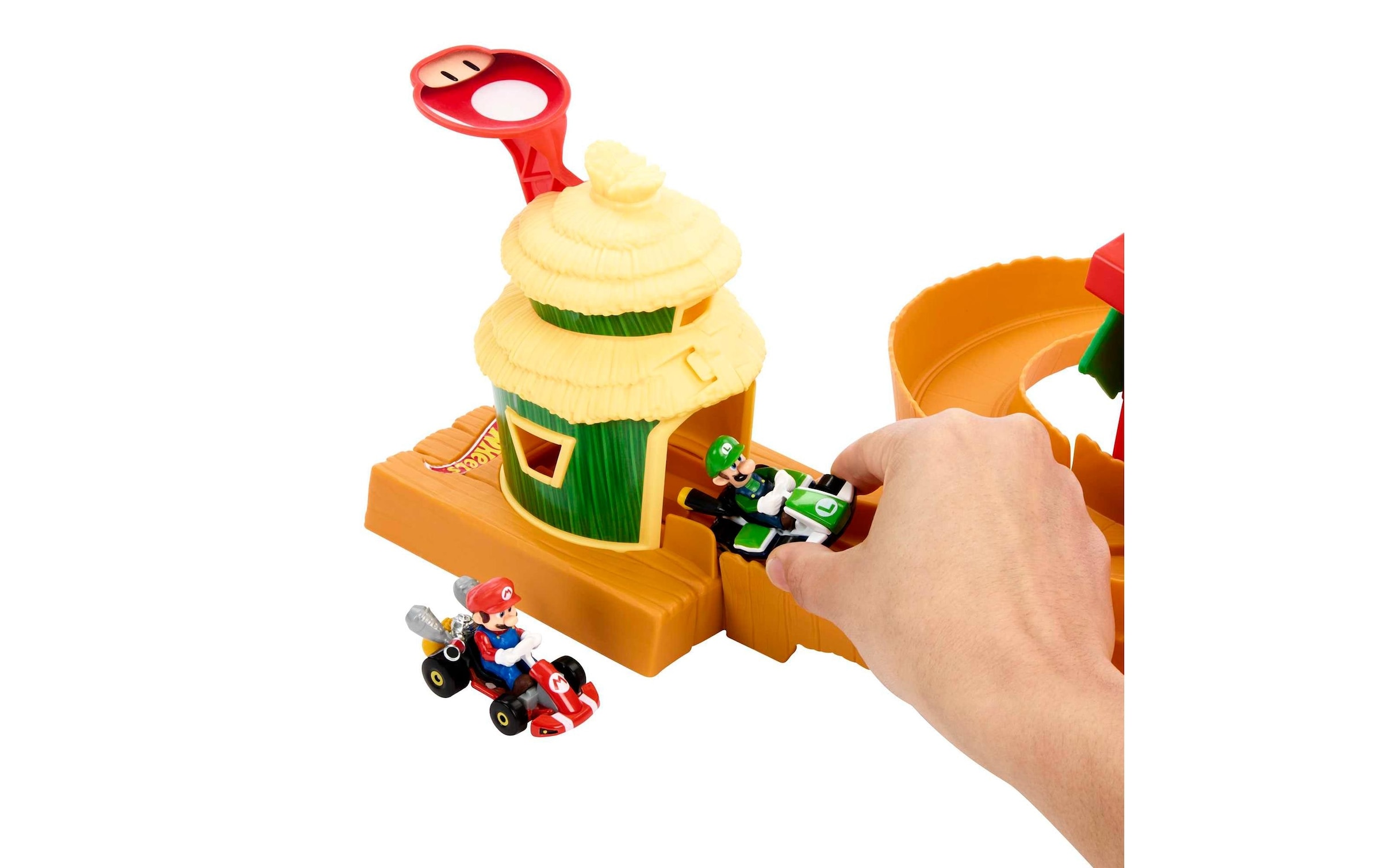 Hot Wheels Spielzeug-Auto »Hot Wheels Mario Kart Kong Island Track Set«