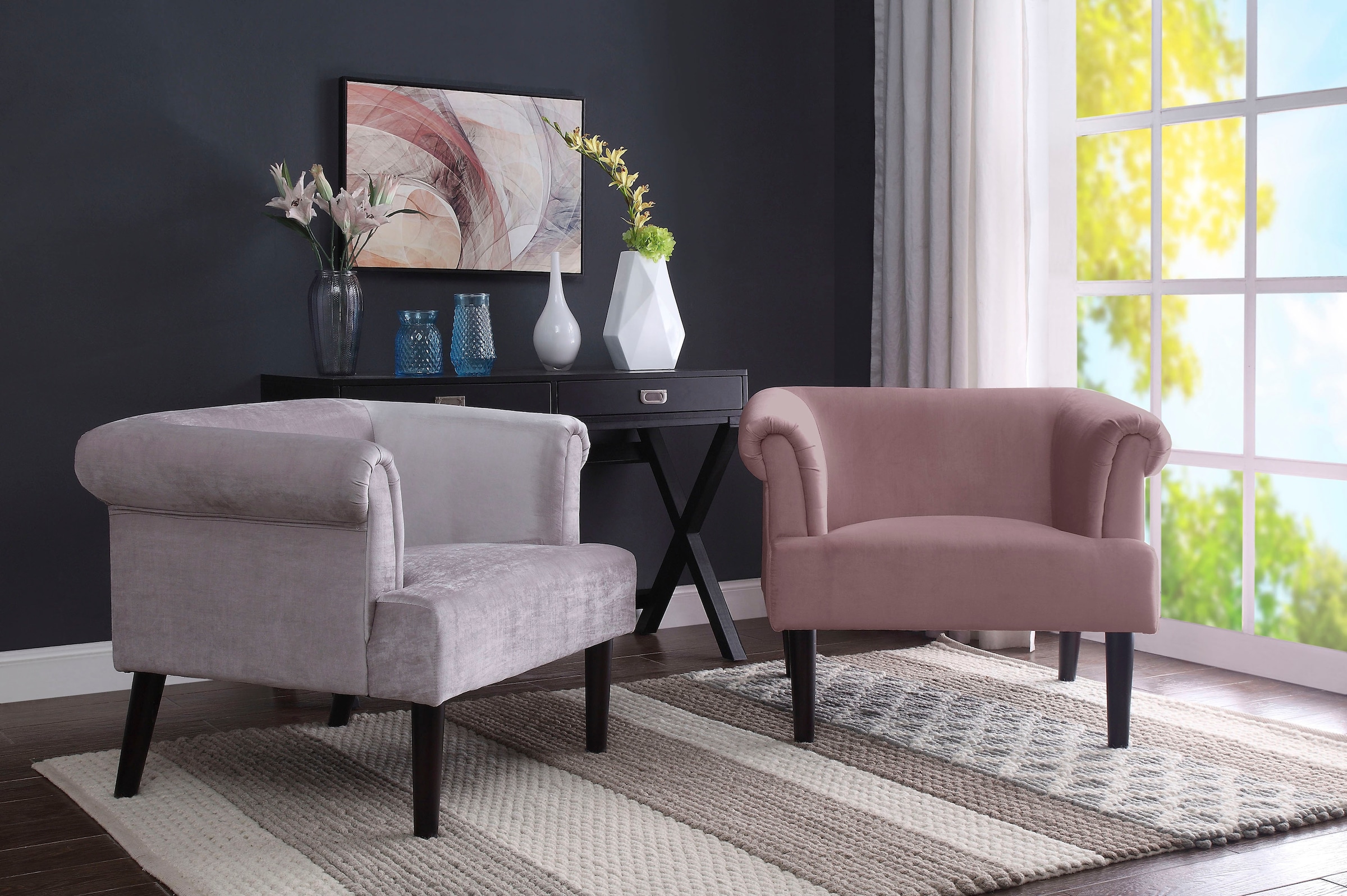 Image of ATLANTIC home collection Sessel "Charlie" Loungesessel mit Wellenunterfederung