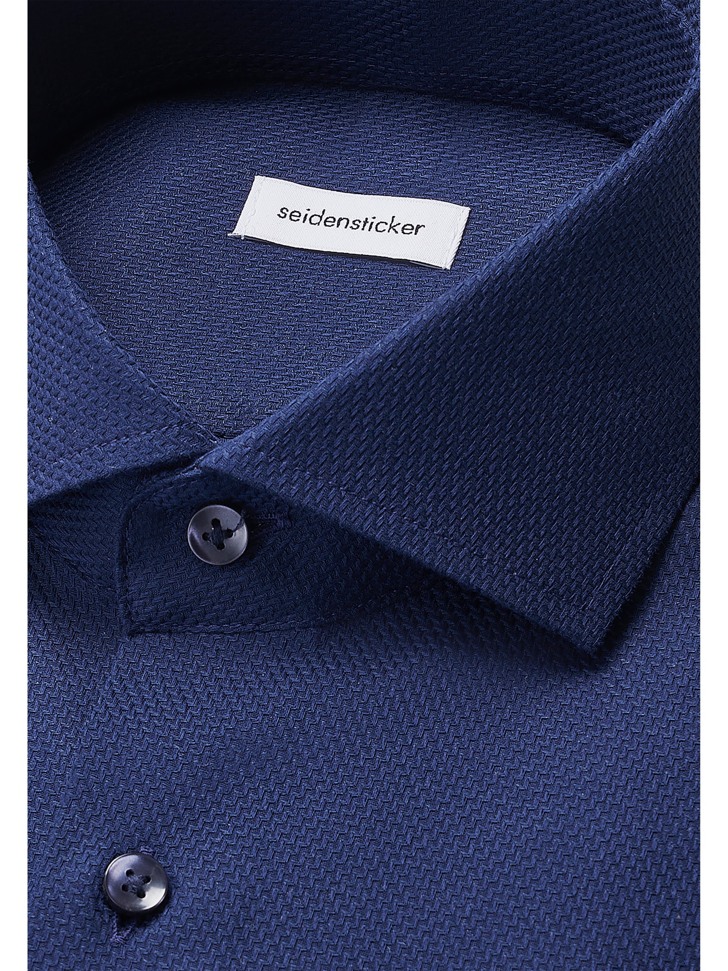 seidensticker Chemise d'affaires »Schwarze Rose« Regular 1/1 Kentkragen Struktur