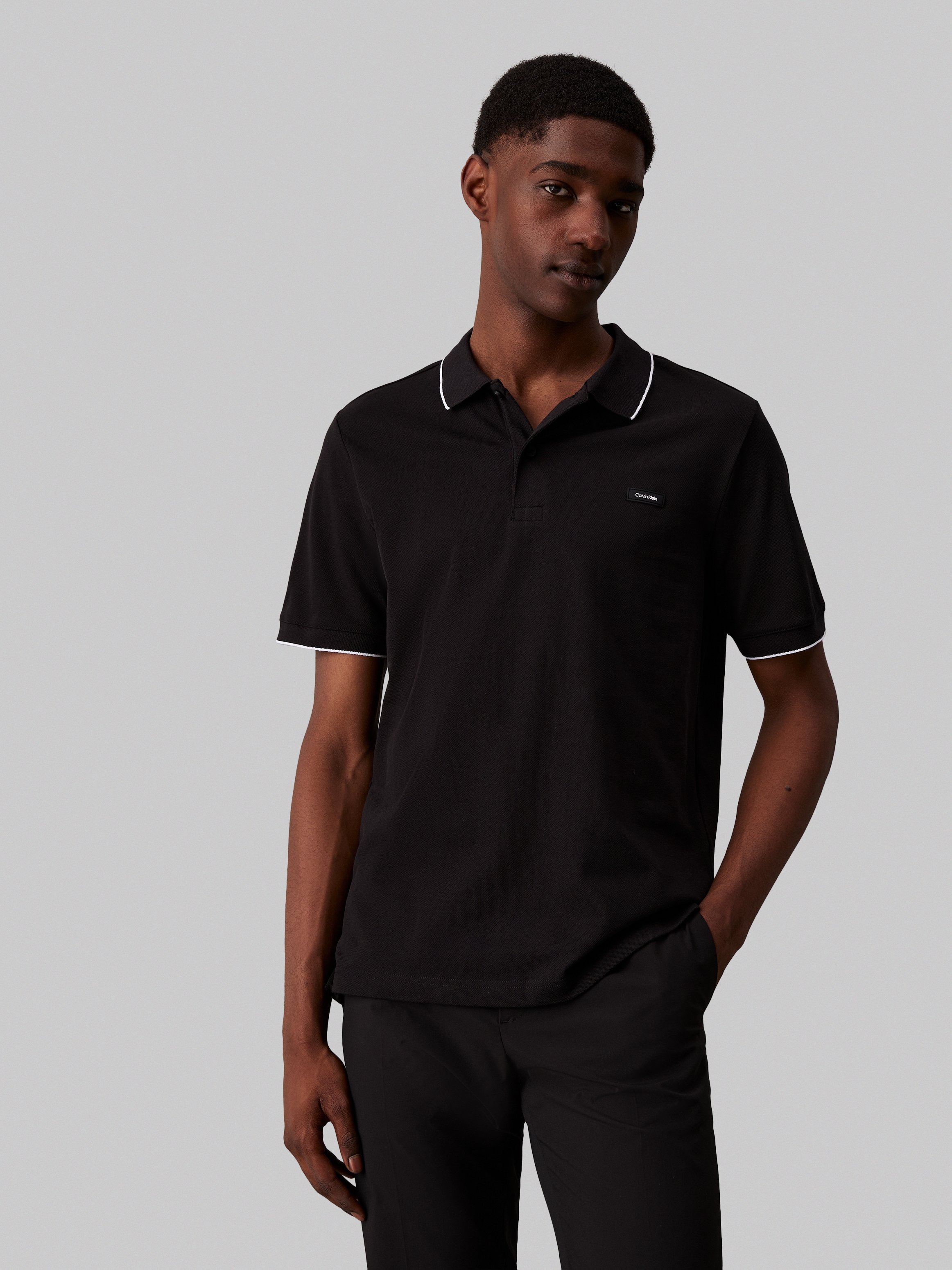 Calvin Klein Poloshirt »STRETCH PIQUE TIPPING POLO«