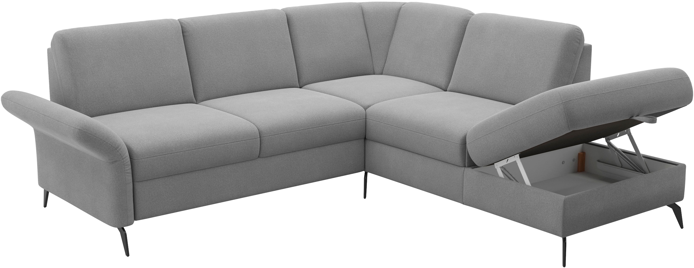 Home affaire Ecksofa »Rochelle«, optional: Armteilverstellung, klappbar, Bettkasen