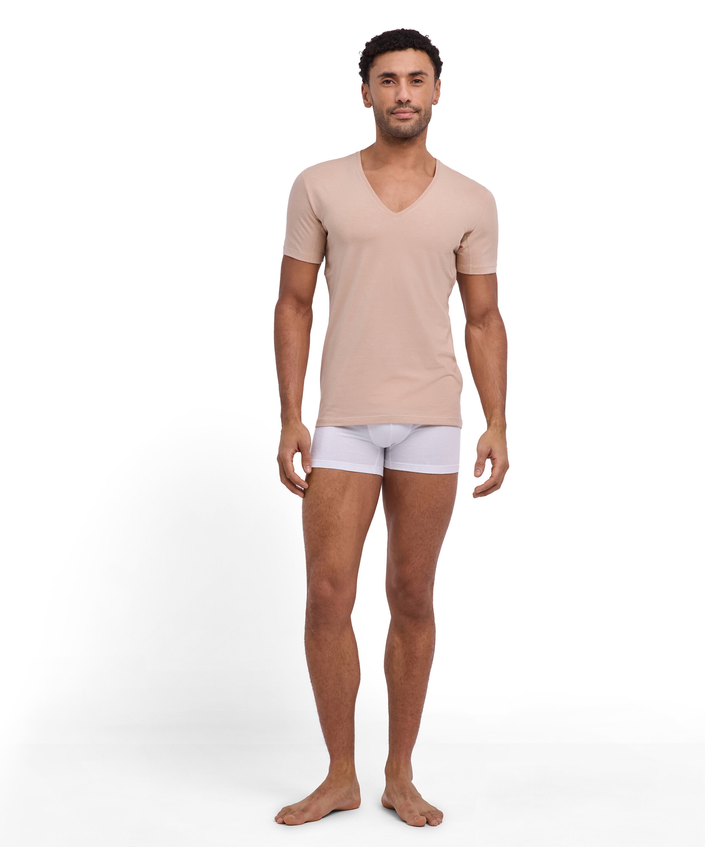 FALKE T-shirt »Daily Climate Control« col en V profond, manches courtes, mélange coton