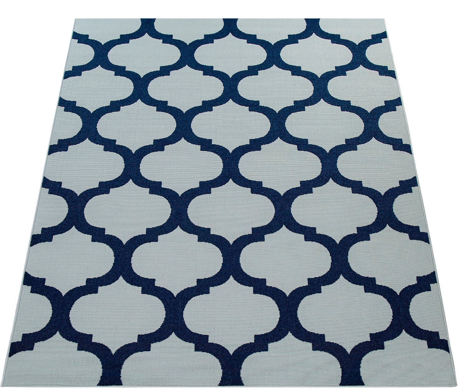 Image of Paco Home Teppich "Namur 327" rechteckig 4 mm Höhe Kurzflor, Ornamente mit 3D-Effekt, In- und Outdoor geeignet