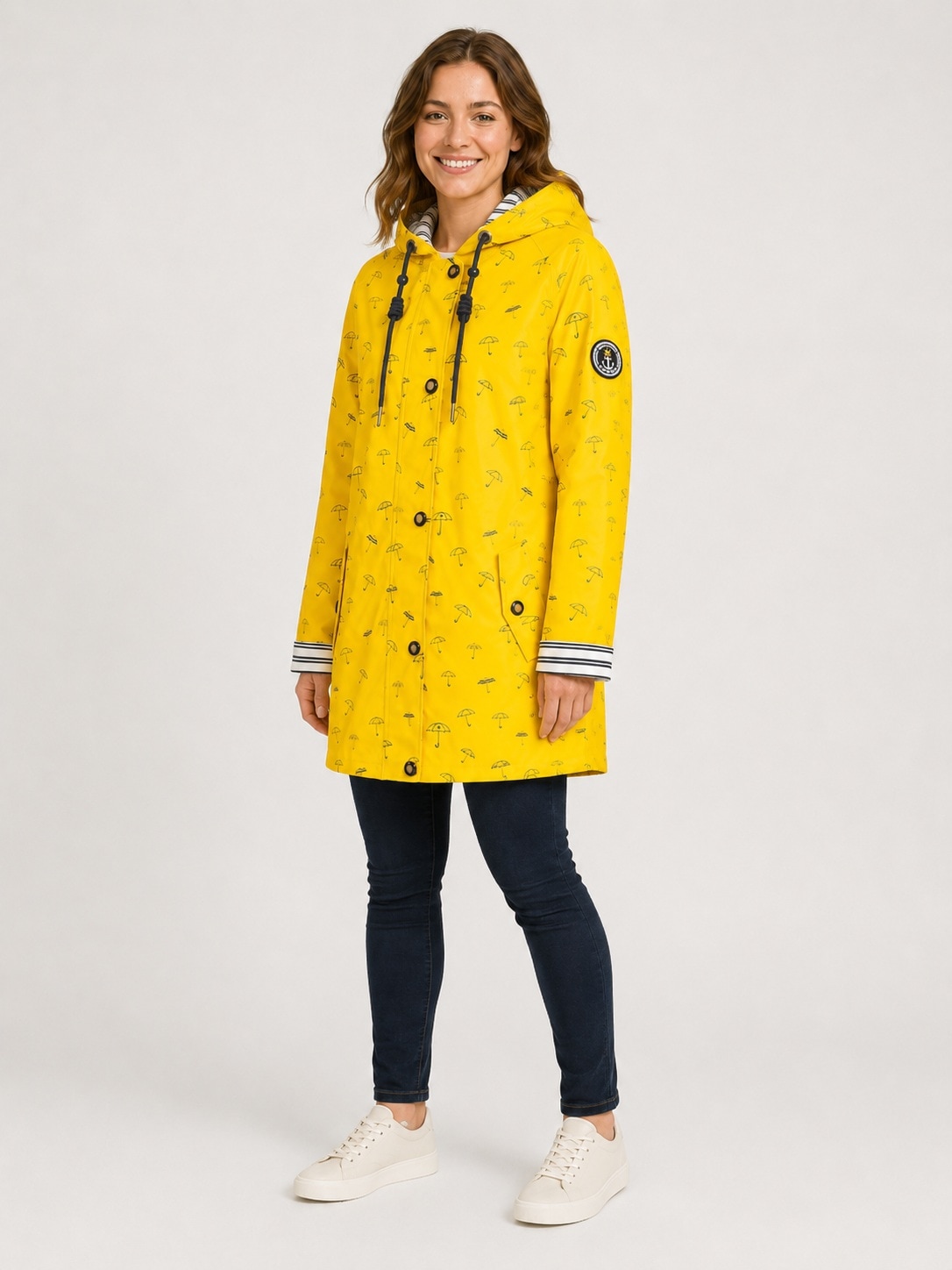 ankerglut Regenjacke »Friesennerz #ankerglutbucht Regenmantel, Longjacket« auch in Grossen Grössen erhältlich