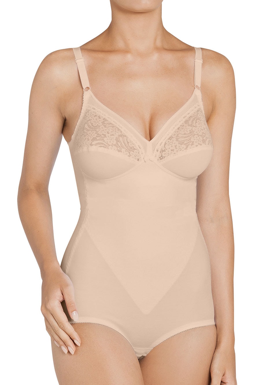 Image of Triumph Miederbody "Formfit BS X" florale Spitze, runder Rückenausschnitt, tiefer V-Ausschnitt