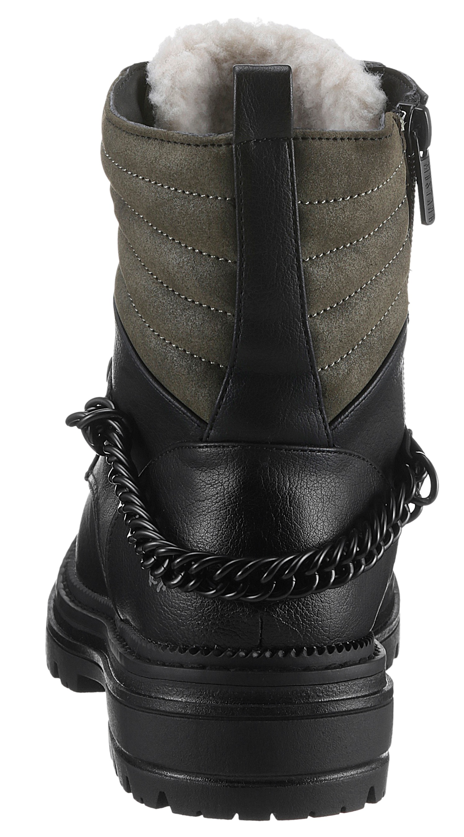 Mustang Shoes Winterboots, mit gestepptem Schaftabschluss