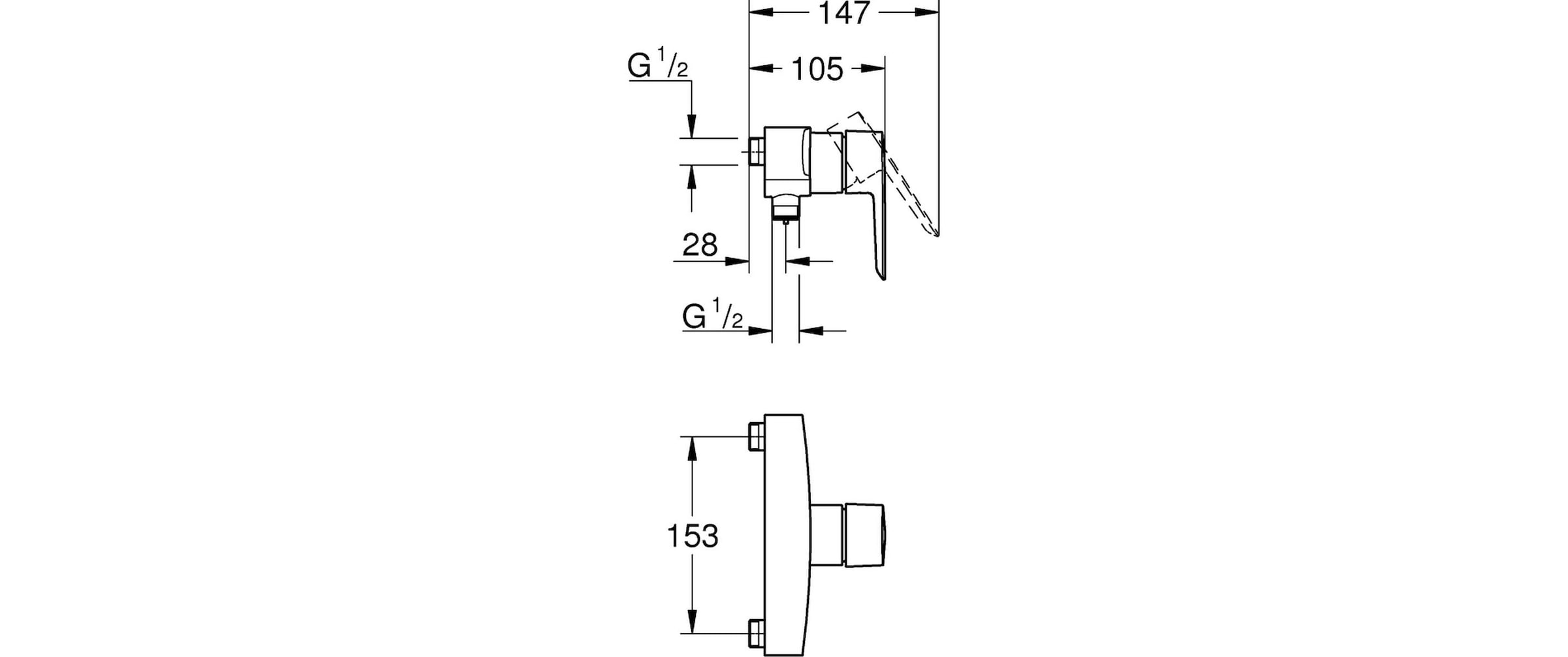 Grohe Duscharmatur »Start Mattschwarz«