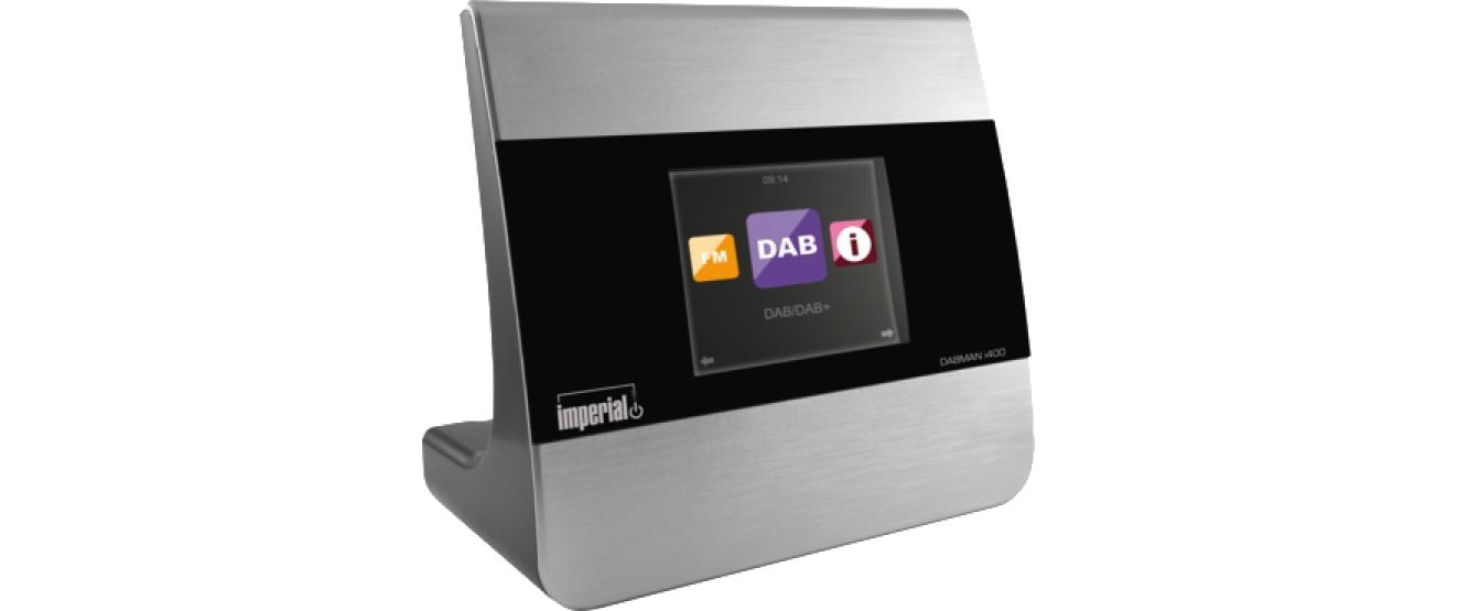 Digitalradio (DAB+) »Dabman i400 Adapter Silber«, (Bluetooth-WLAN Digitalradio...