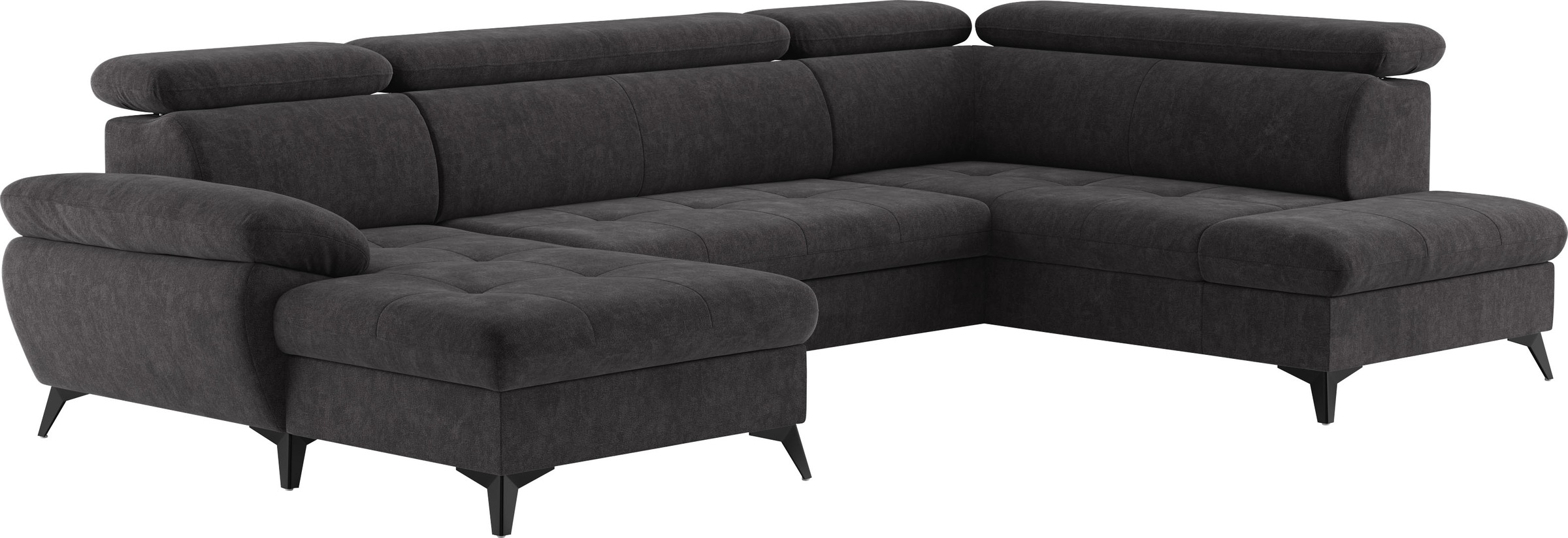 COTTA Wohnlandschaft »Hudson U-Form«, mit Kopfteilverstellung, wahlweise mit Bettfunktion & Bettkasten