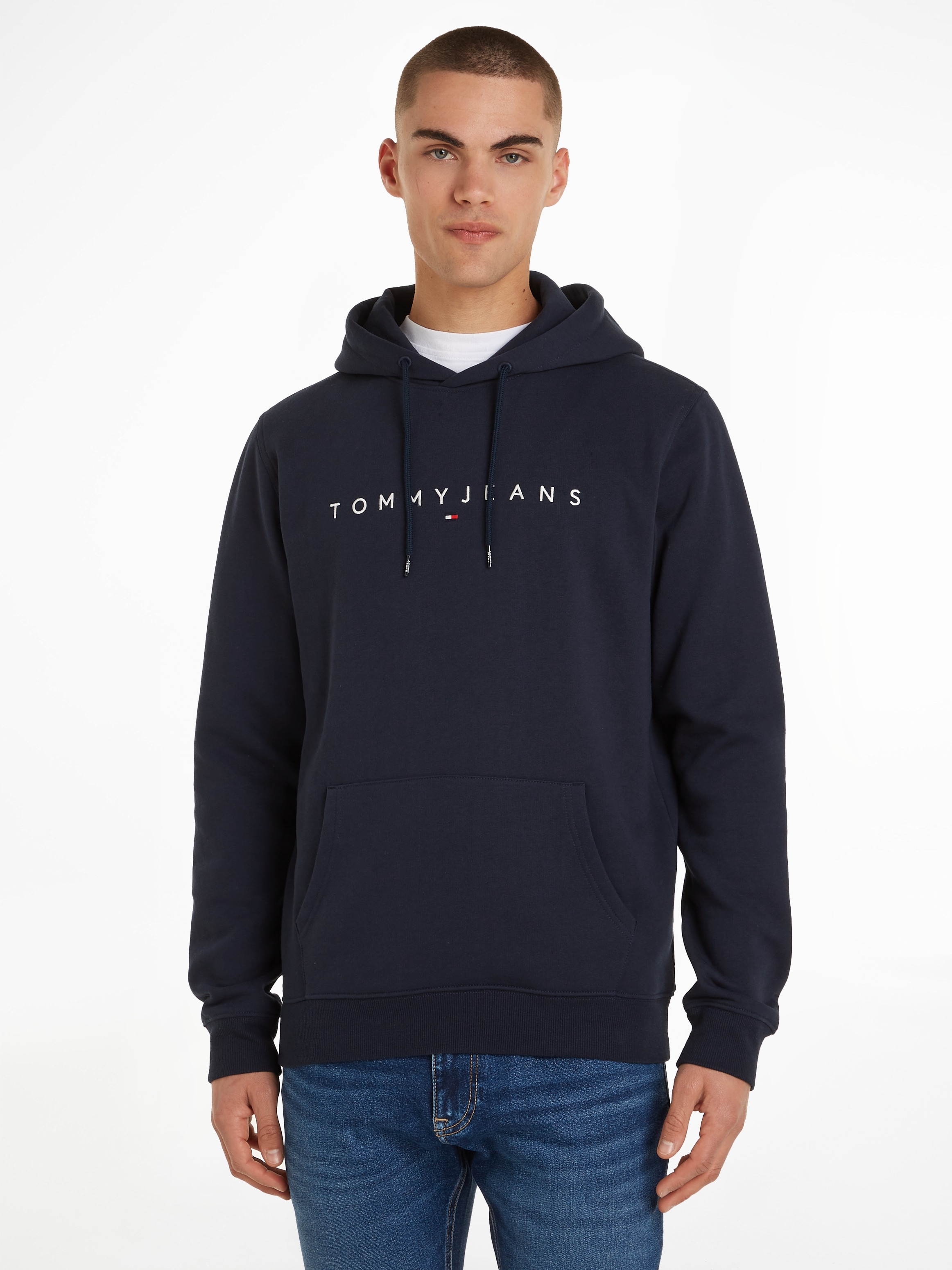 Kapuzensweatshirt »TJM REG LINEAR LOGO HOODIE EXT«, hoher Tragekomfort, Grosse Grössen