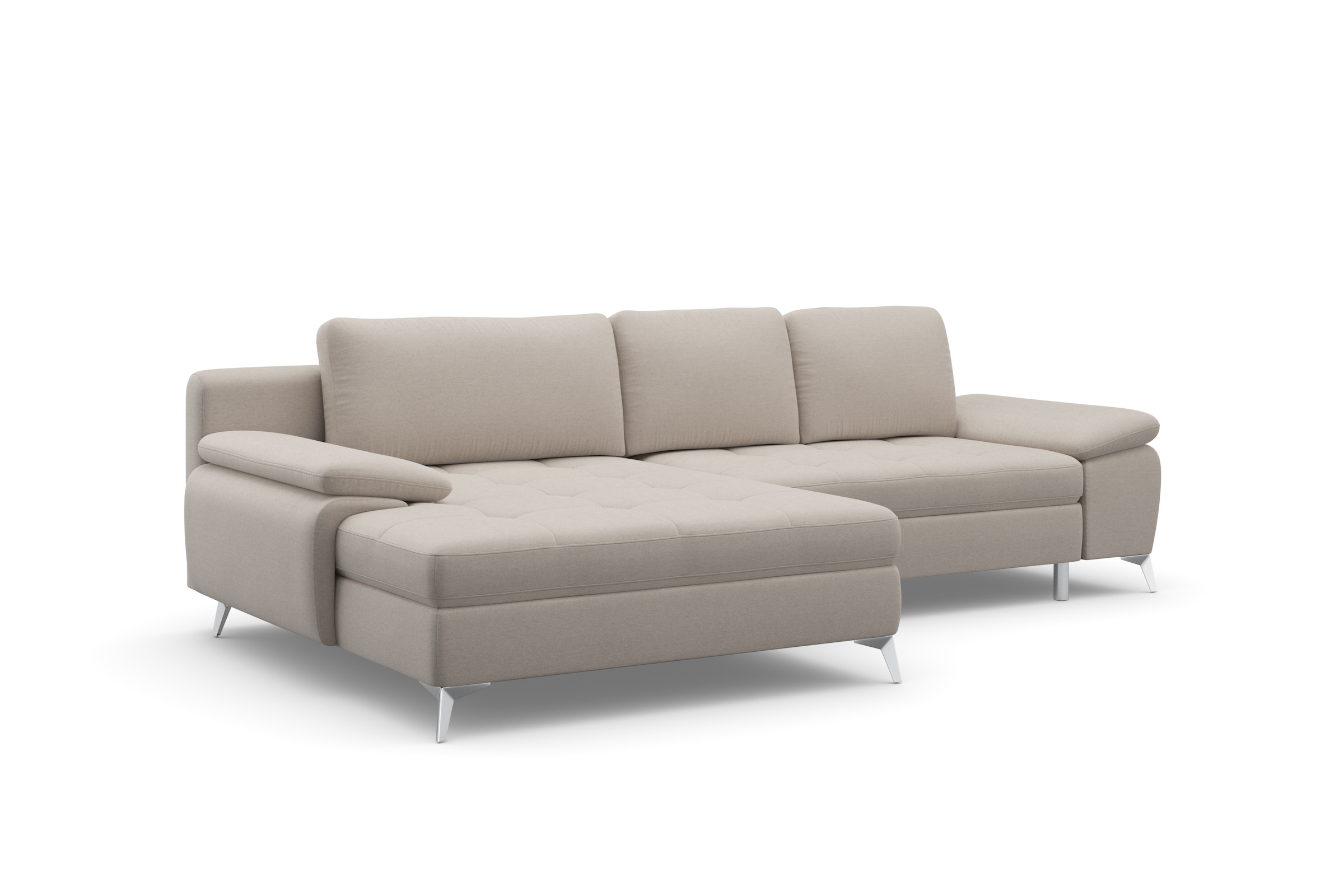 sit&more Ecksofa »Latigo L-Form«, mit Mega-Recamiere, wahlweise mit Bettfunktion und Bettkasten