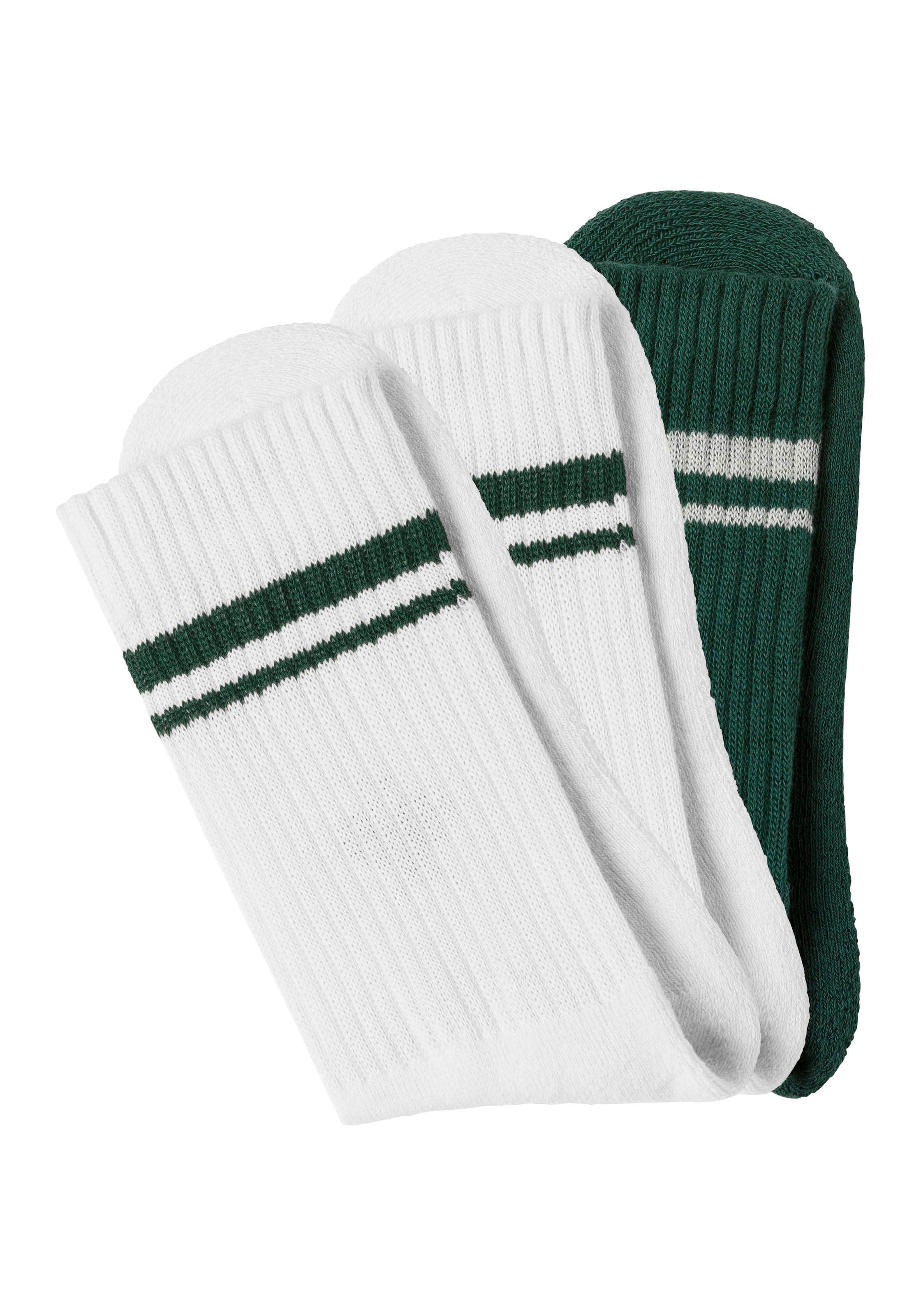 LASCANA ACTIVE Tennissocken, (Packung, 3 Paar), mit kleiner Stickerei