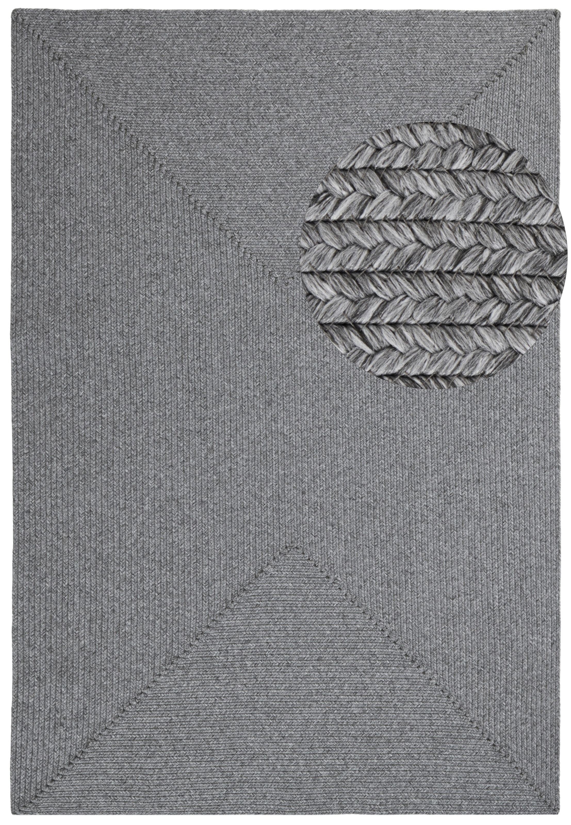 NORTHRUGS Teppich »Trenzado«, rechteckig, 10 mm Höhe, In- & Outdoor, Handmade-Look, Läufer, Wetterfest, Balkon, Wohnzimmer