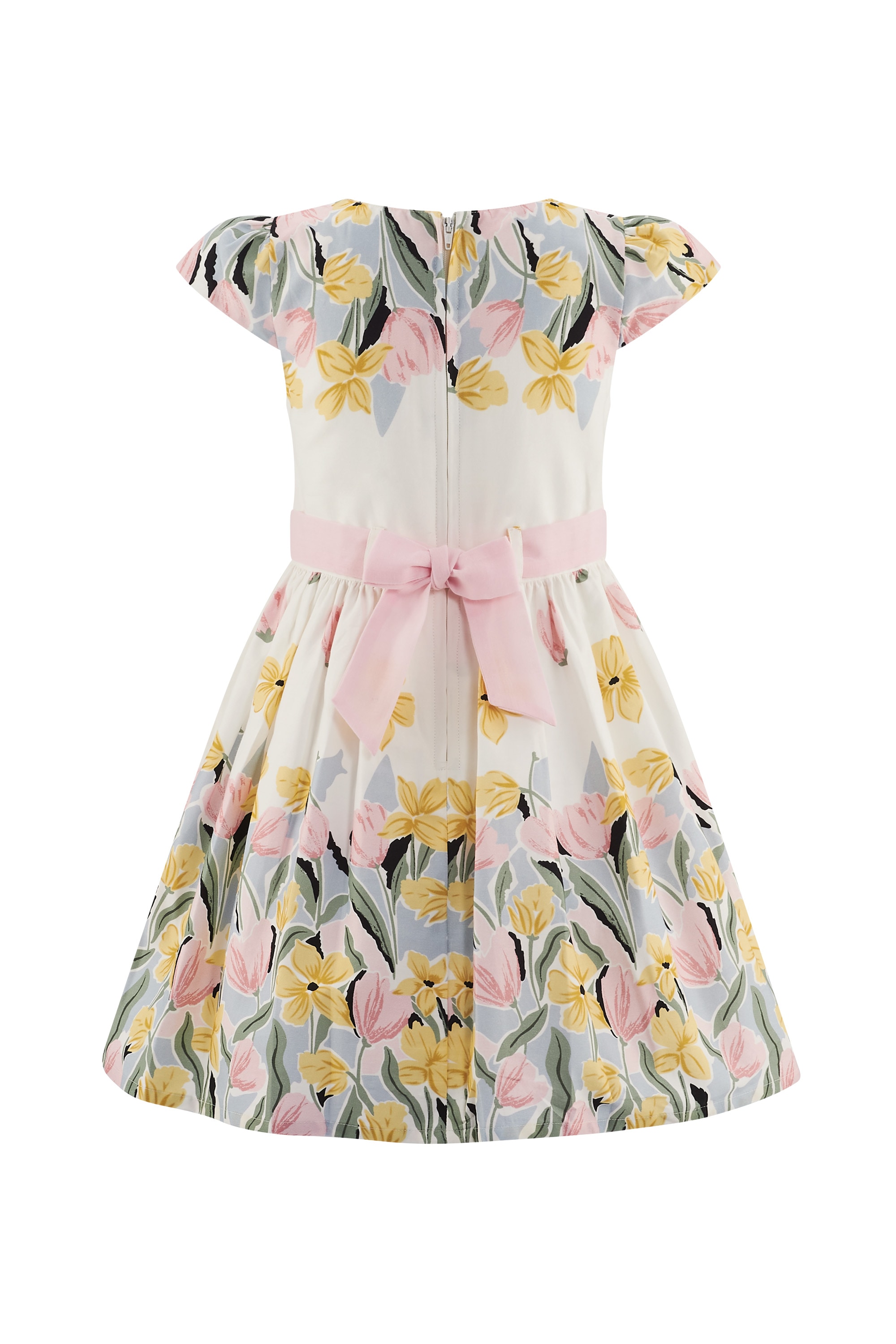 happy girls Robe d'été mit Deko-Schleife und Nahtreissverschluss im Rücken