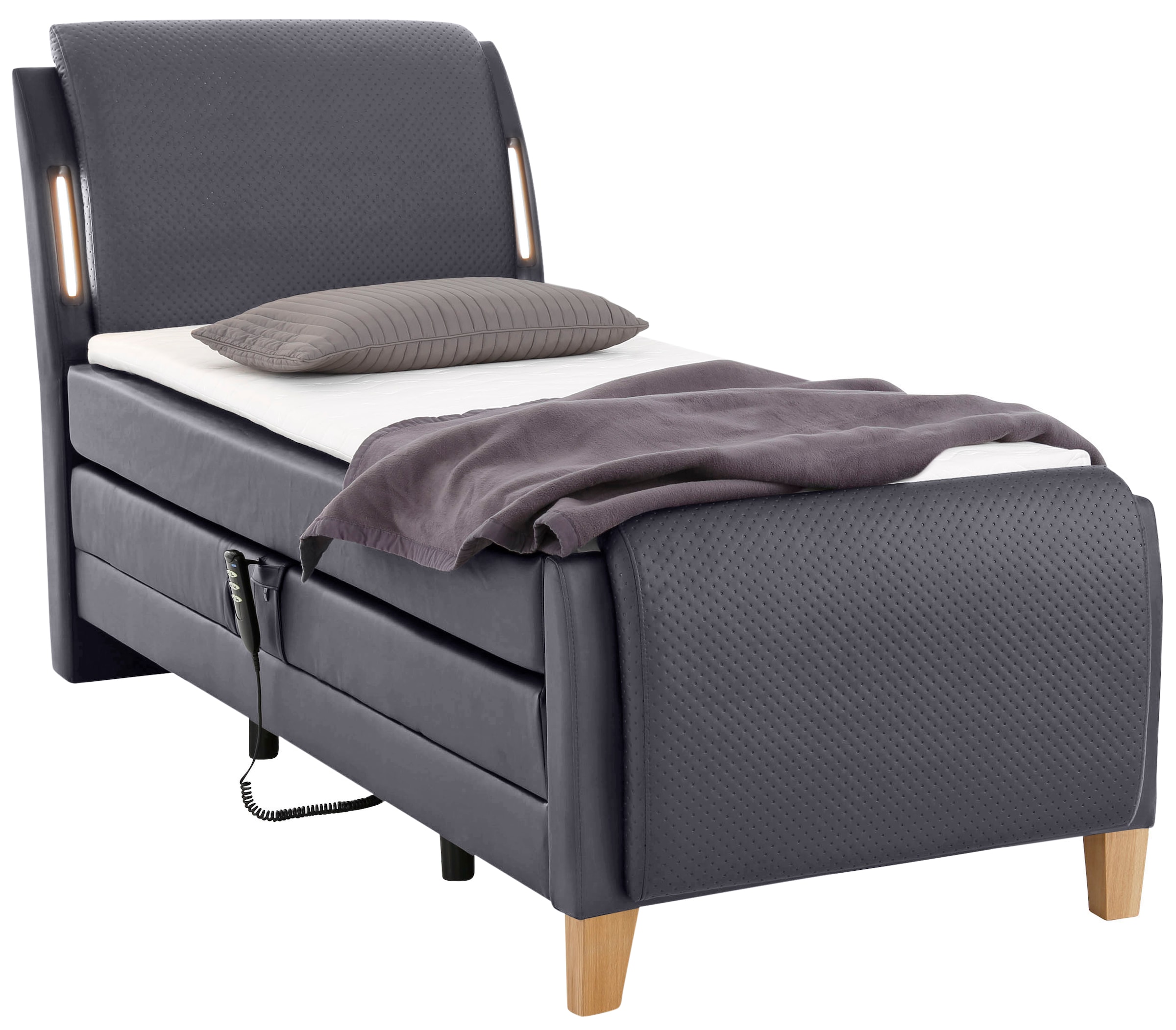 Home affaire Lit boxspring »Messina2« confort d'assise réglable électriquement