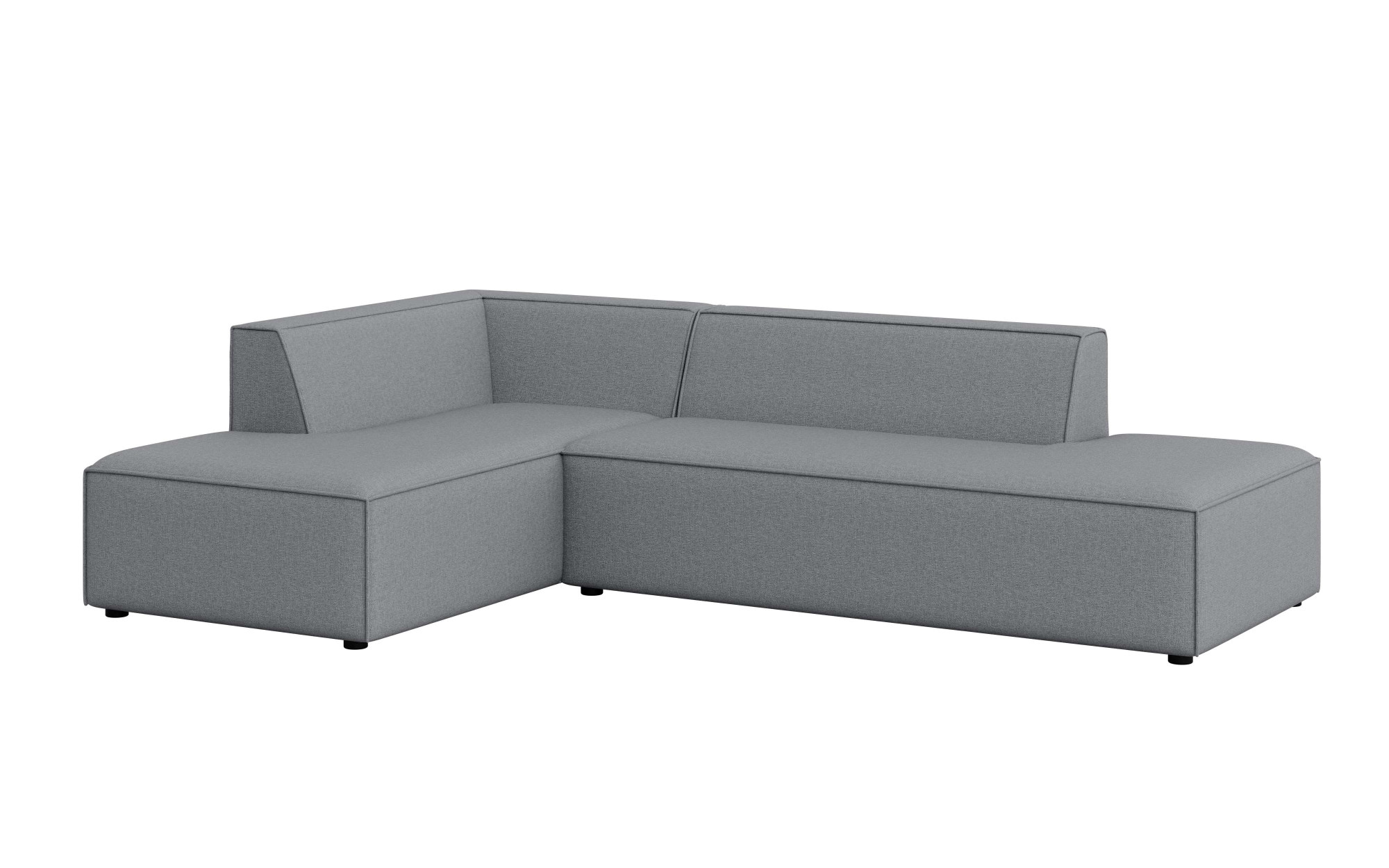 GOODproduct Ecksofa »Ecksofa Cavan mit Ottomane links oder rechts bestellbar« L-Form mit Wellenunterfederung, Masse B/T/H: 270/180/72 cm