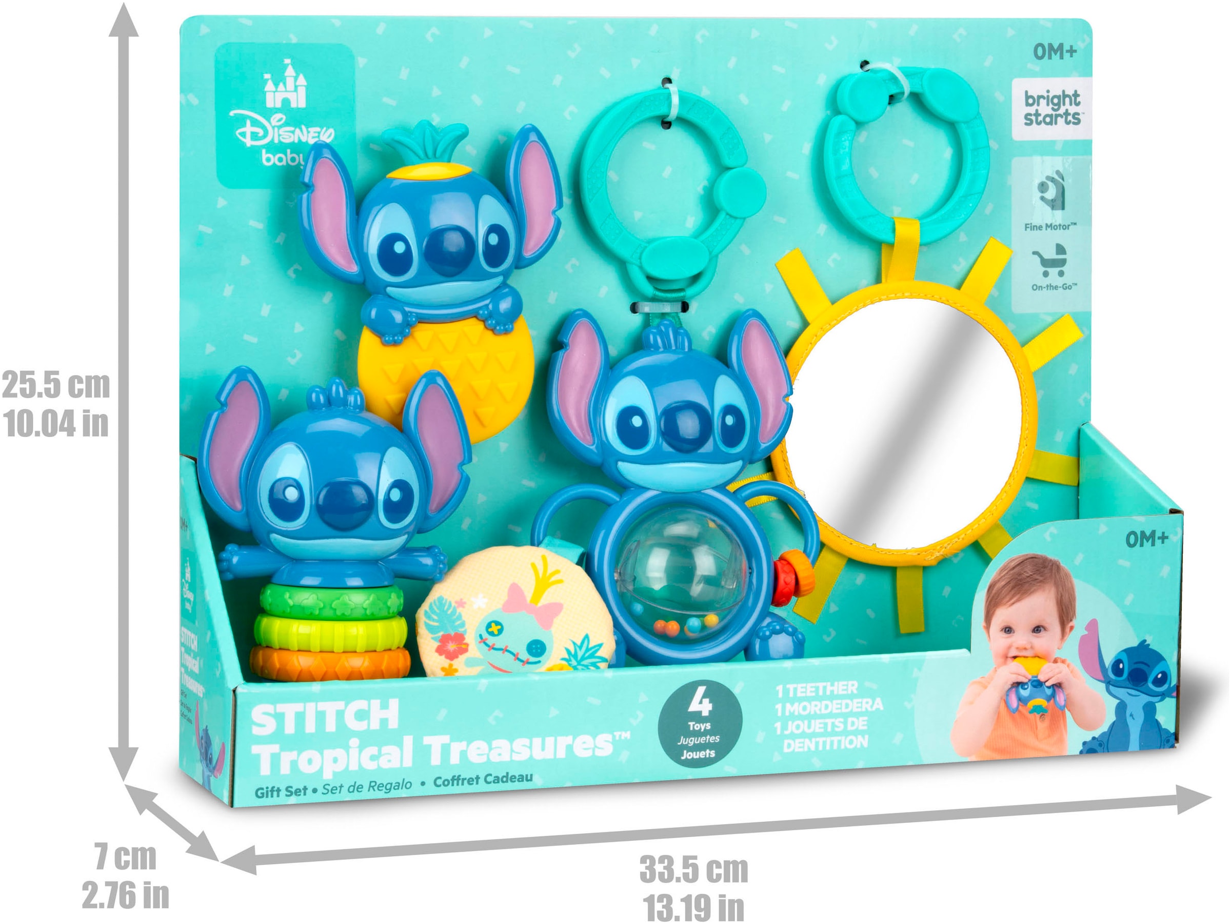 Bright Starts Greifspielzeug »Geschenkset Stitch Tropical Treasures«