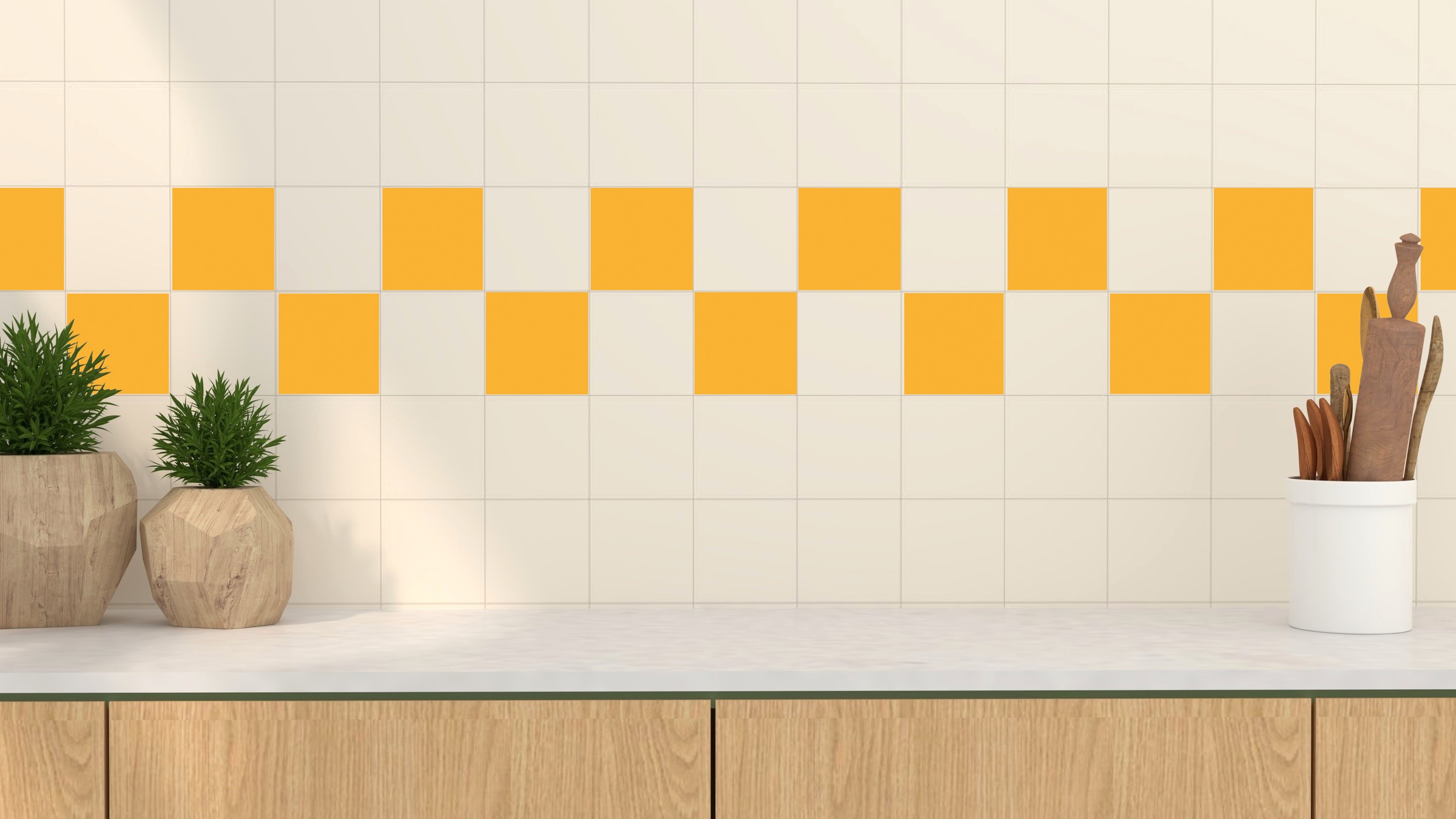 queence Fliesenaufkleber »Unifarben« Stickerfliesen, selbstklebend, Sticker, 12er Set