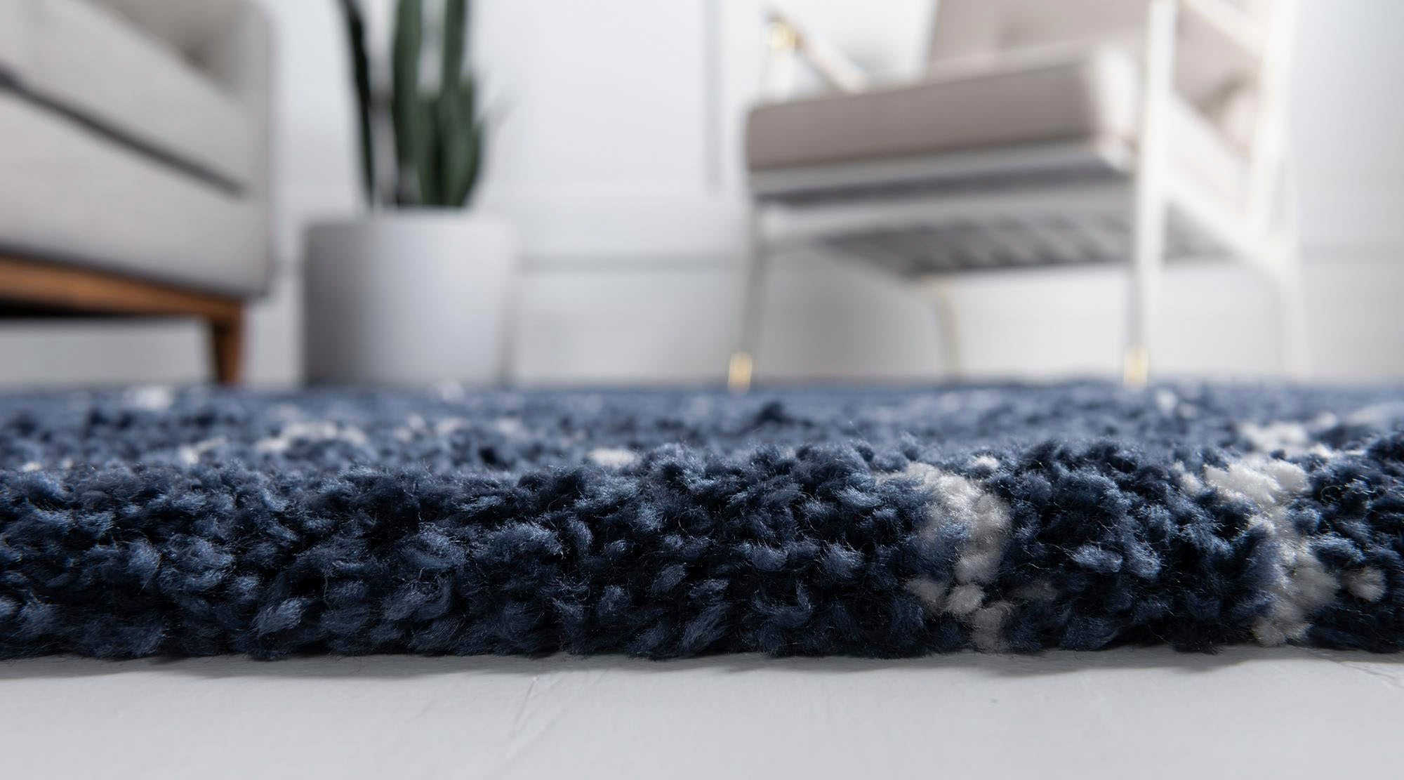 Myflair Möbel & Accessoires Hochflor-Läufer »Temara Shag, LAGERRÄUMUNG!« rechteckig 51 mm Höhe Teppich-Läufer, gewebt, Rauten Design, weich & kuschelig