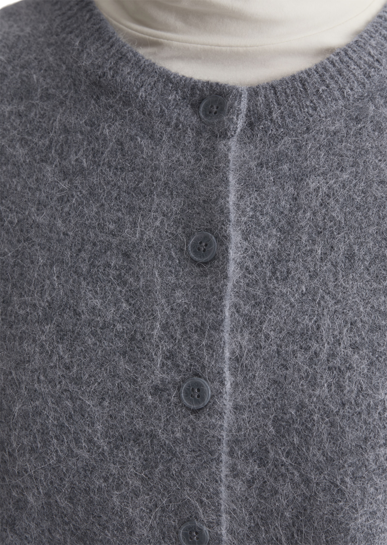 Marc O'Polo DENIM Gilet tricoté »regular fit aus Alpakawolle-Wolle-Mix«