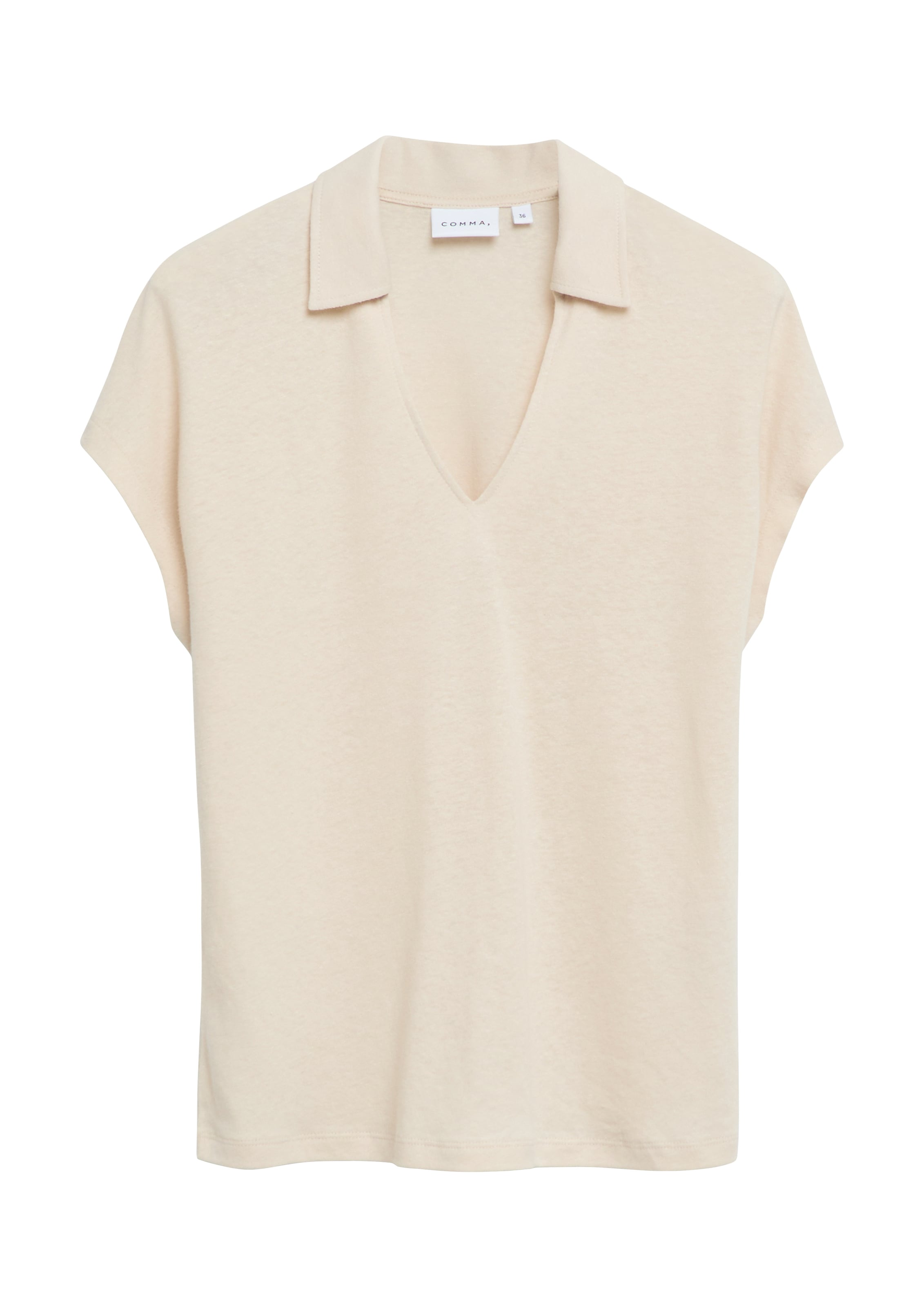 Comma T-Shirt mit V-Ausschnitt