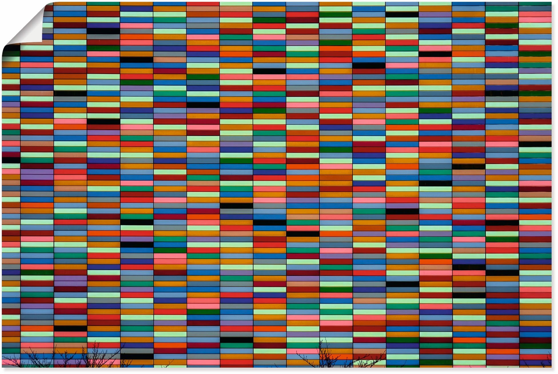 Image of Artland Wandbild »Spielende Wand«, Muster, (1 St.), in vielen Grössen & Produktarten - Alubild / Outdoorbild für den Aussenbereich, Leinwandbild, Poster, Wandaufkleber / Wandtattoo auch für Badezimmer geeignet bei Ackermann Versand Schweiz