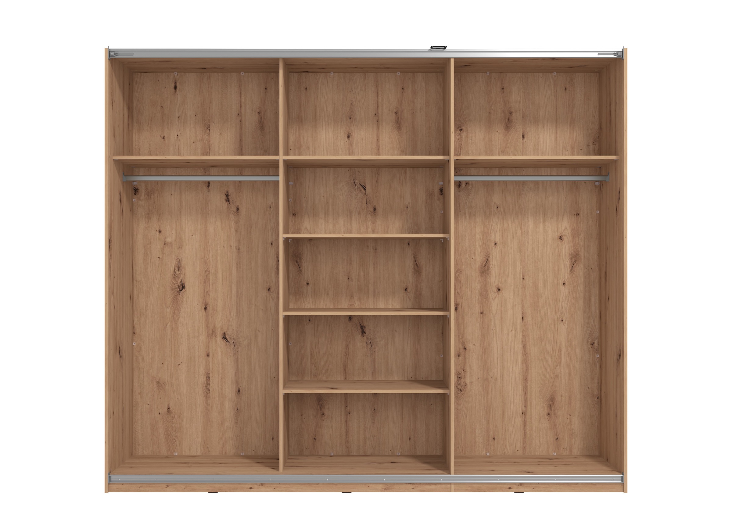 INOSIGN Schwebetürenschrank »Sardinia, Kleiderschrank mit Spiegel, Made in Europe«, viel Stauraum durch grosszügige Innenausstattung, 170 oder 262cm breit