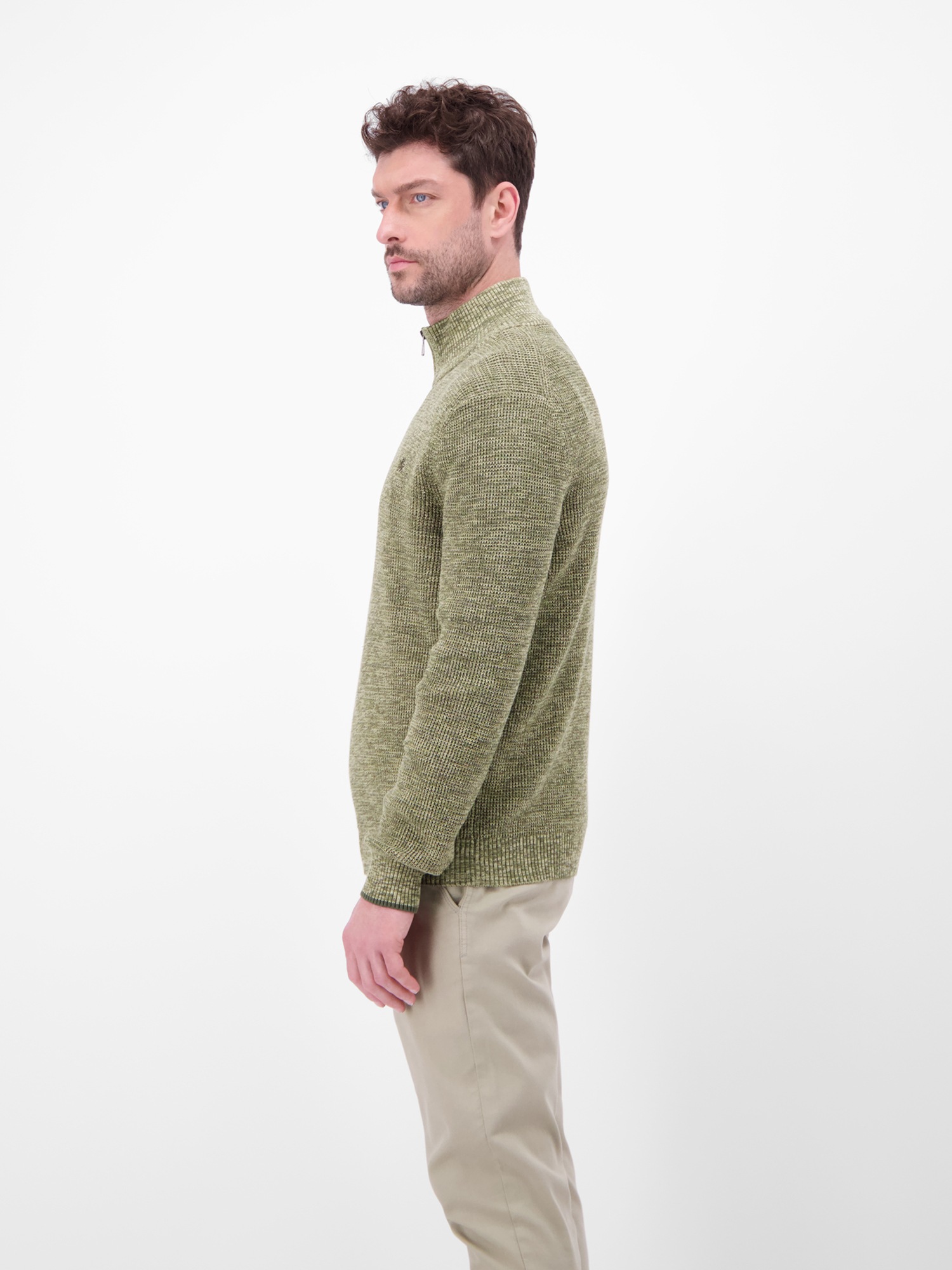 LERROS Pull en tricot »Herren Troyer in Twist-Struktur«