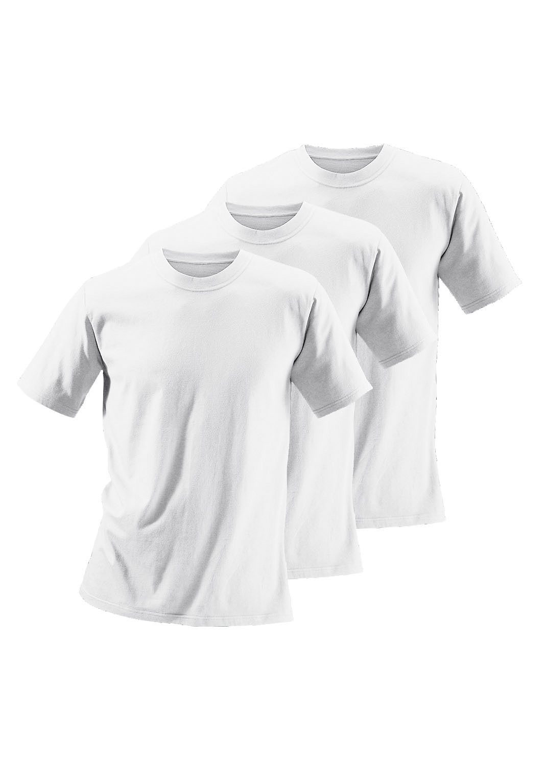 Image of H.I.S T-Shirt ", Unterziehshirt" Packung, 3er-Pack, unifarben, Rundhalsausschnitt, aus Baumwolle