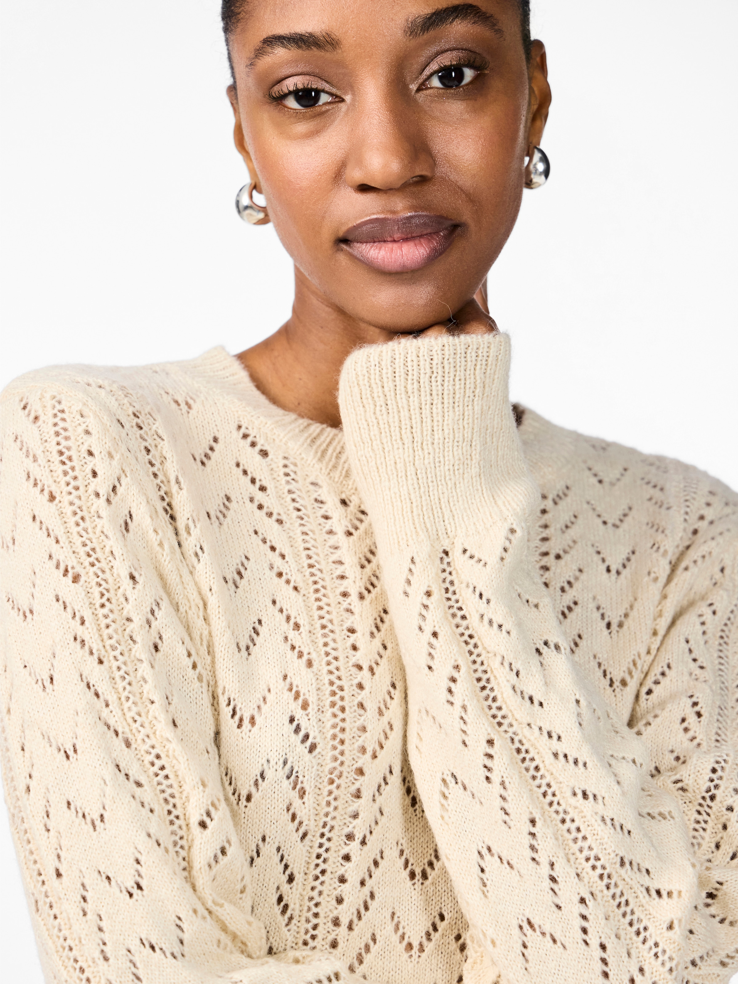 Y.A.S Pull à col rond »YASTELLA LS KNIT PULLOVER S. NOOS«