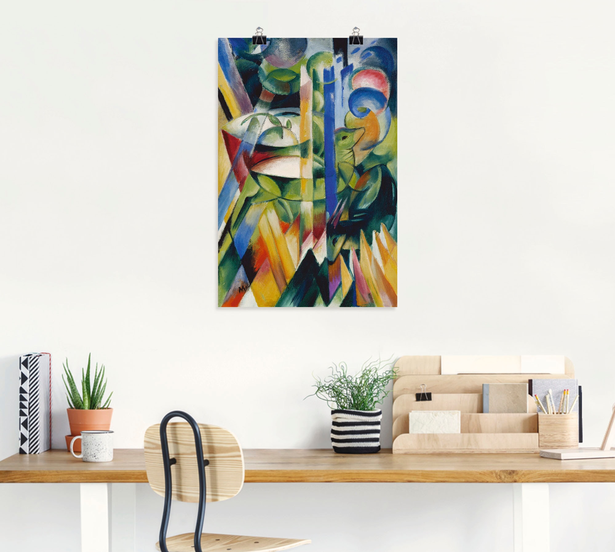 Artland Impression d'art »Die kleinen Bergziegen. 1914.« 1 cuis tlg. als Alubild, Leinwandbild, Wandaufkleber oder Poster in versch. Grössen