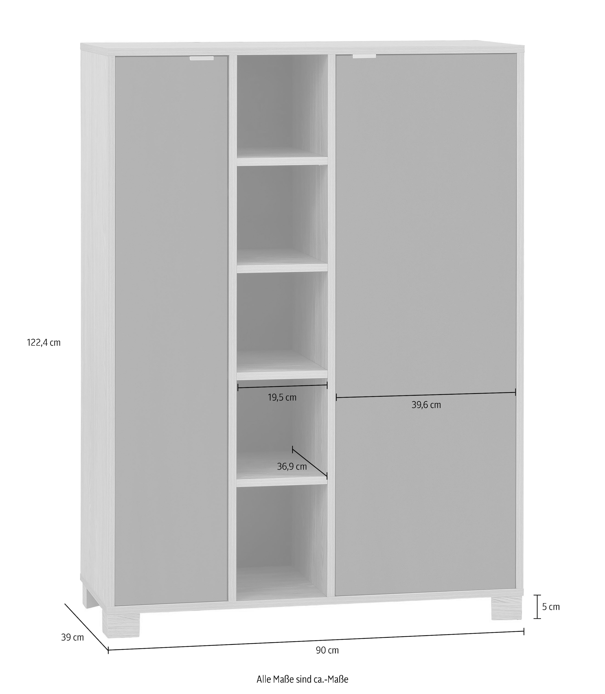 Schildmeyer Midischrank »Anouk«, Breite 90 cm
