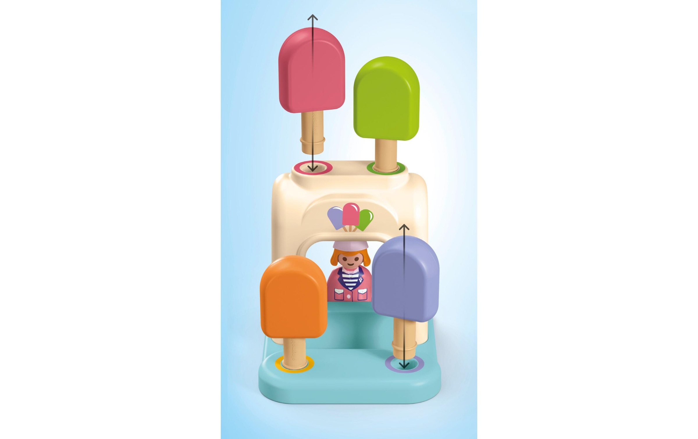 Playmobil® Spielbausteine »Junior Erlebnisturm mit Eisstand 71703«, (18 St.)