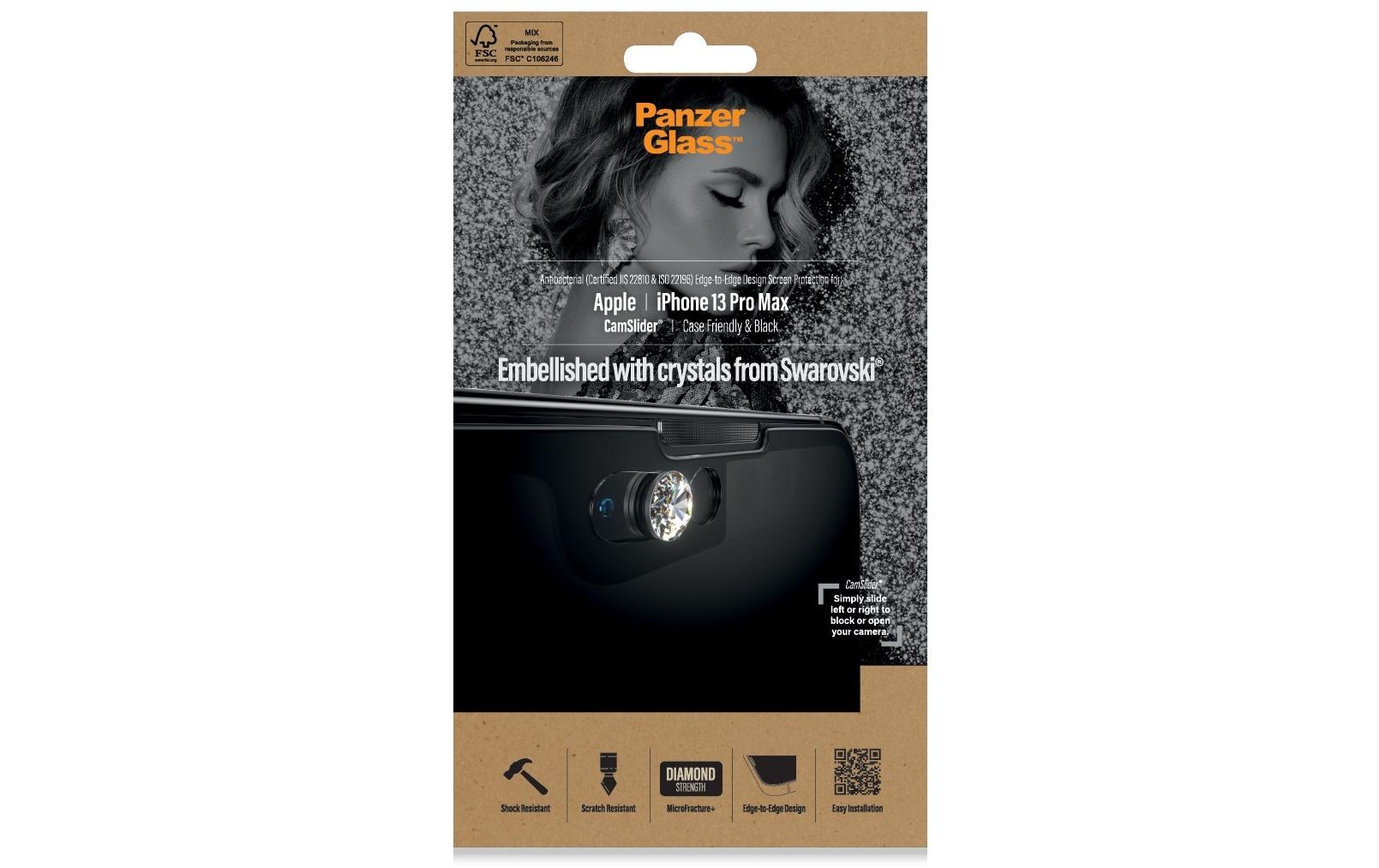 Image of PanzerGlass Displayschutzglas »Displayschutz CF Cam«, für iPhone 13 Pro Max, Mit Rahmen bei Ackermann Versand Schweiz