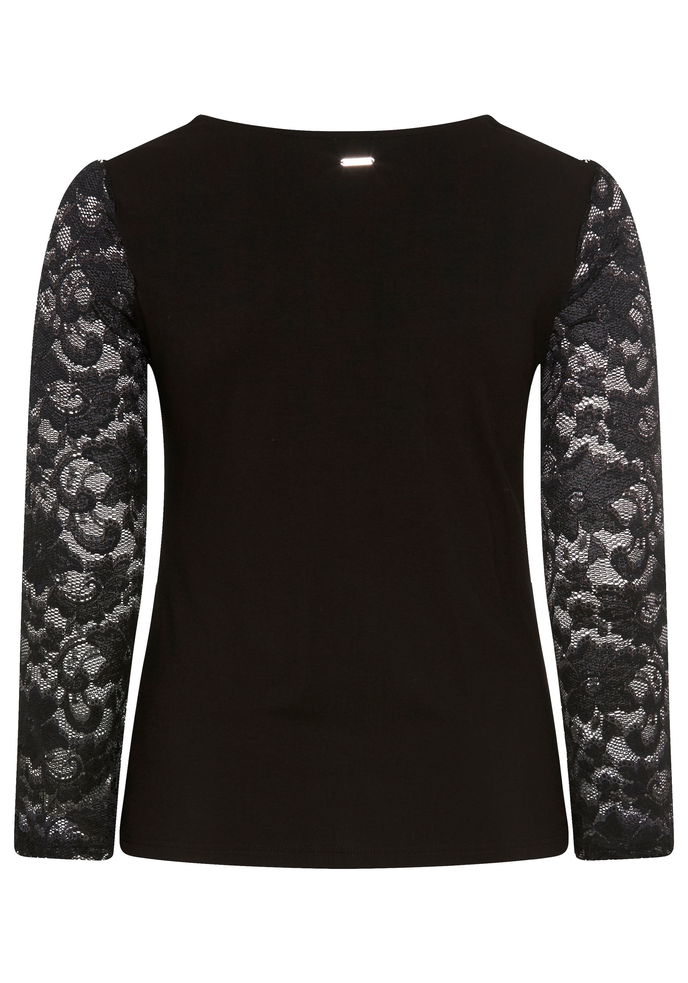 Laura Scott CURVE Chemise en dentelle »Grosse Grössen« coupe ajustée, col en V, manches longues, longueur hanches