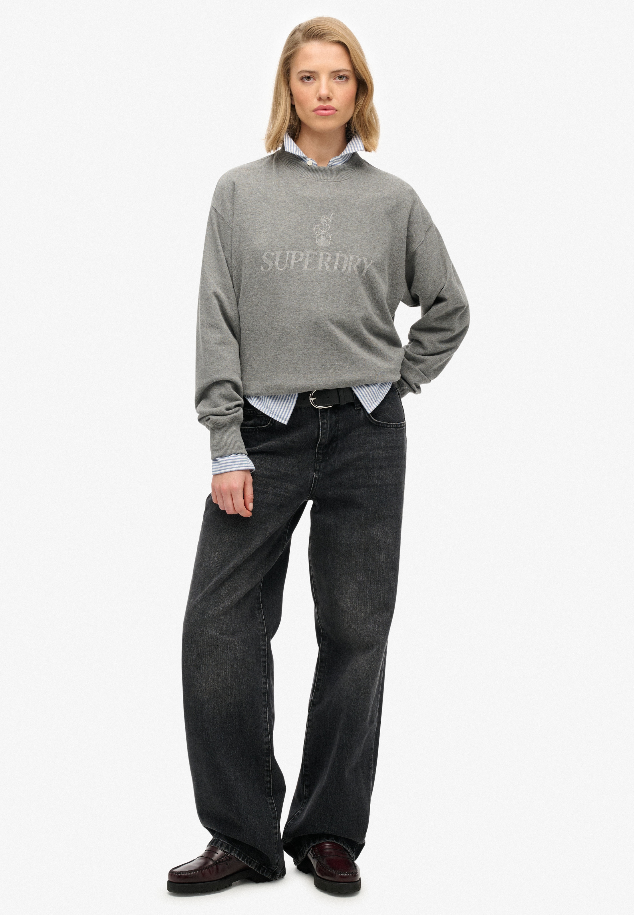 Superdry Sweatshirt »BRITISH DESIGN RELAXED CREW«