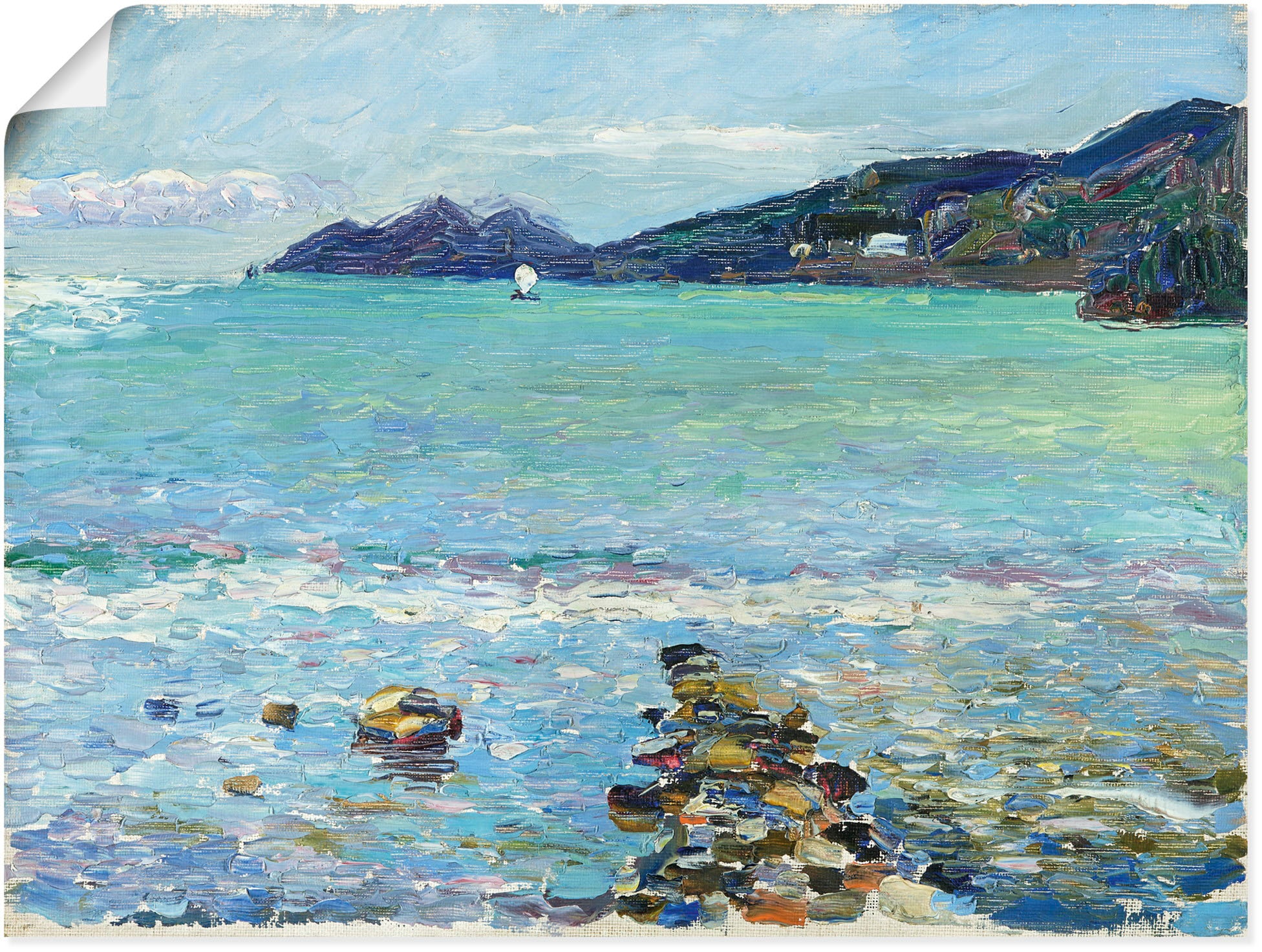Image of Artland Poster "Rapallo, Blick auf Portofino. Um 1906" Meer Bilder 1 Stk. tlg. ohne Rahmen