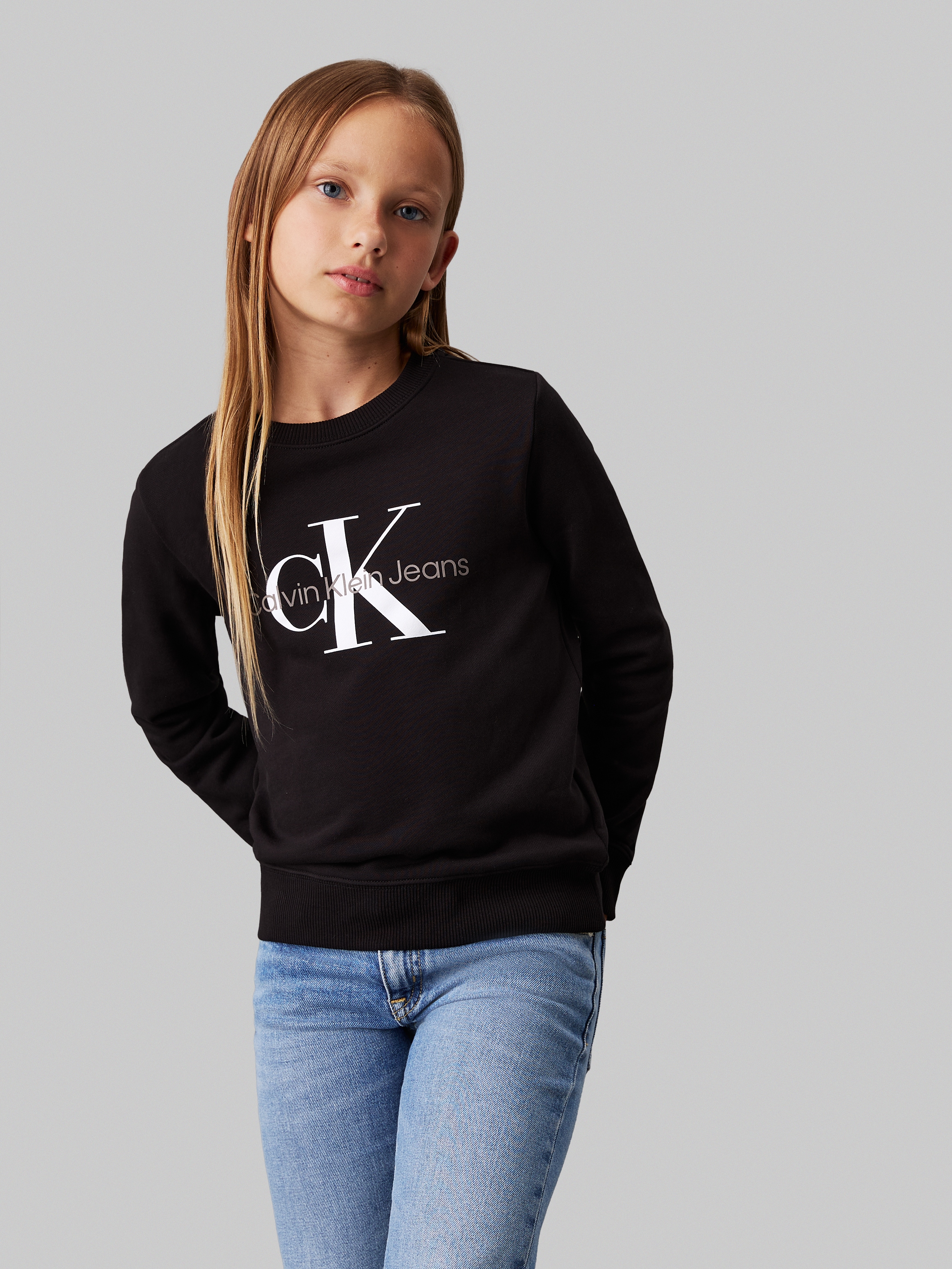 Sweatshirt »CK Monogram Terry Cn«, für Kinder bis 16 Jahre und mit Logodruck