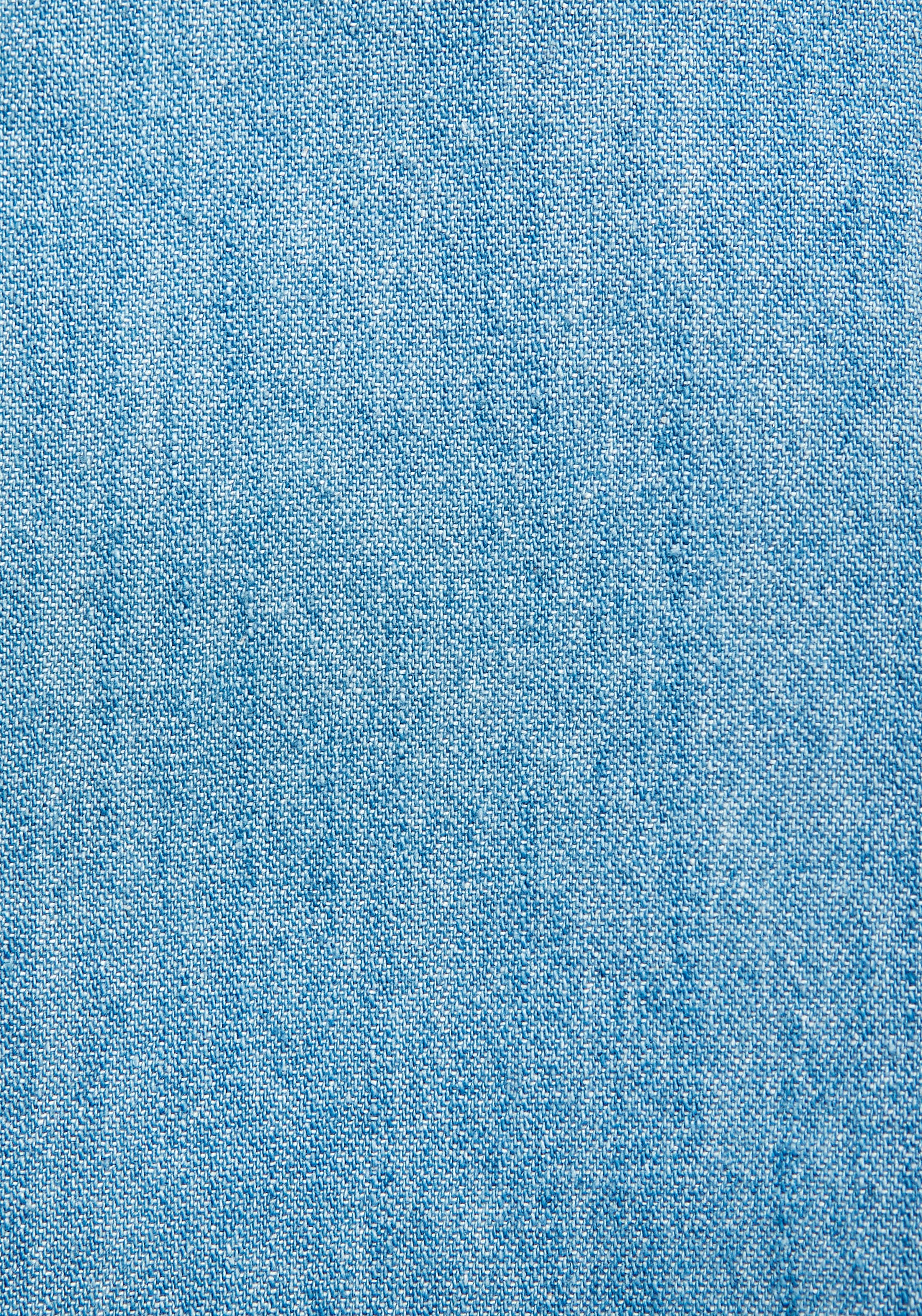 Buffalo Blouse en jean mit Brusttasche, Hemdbluse, Denim, casual