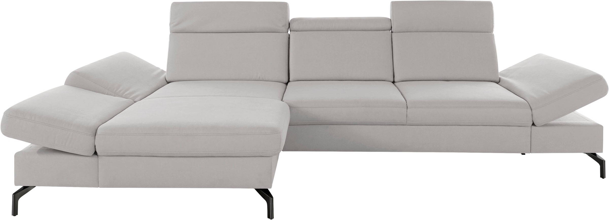 Image of sit&more Ecksofa, Fusshöhe 15 cm, inklusive Sitztiefen-, Armteil- und Kopfteilverstellung bei Ackermann Versand Schweiz