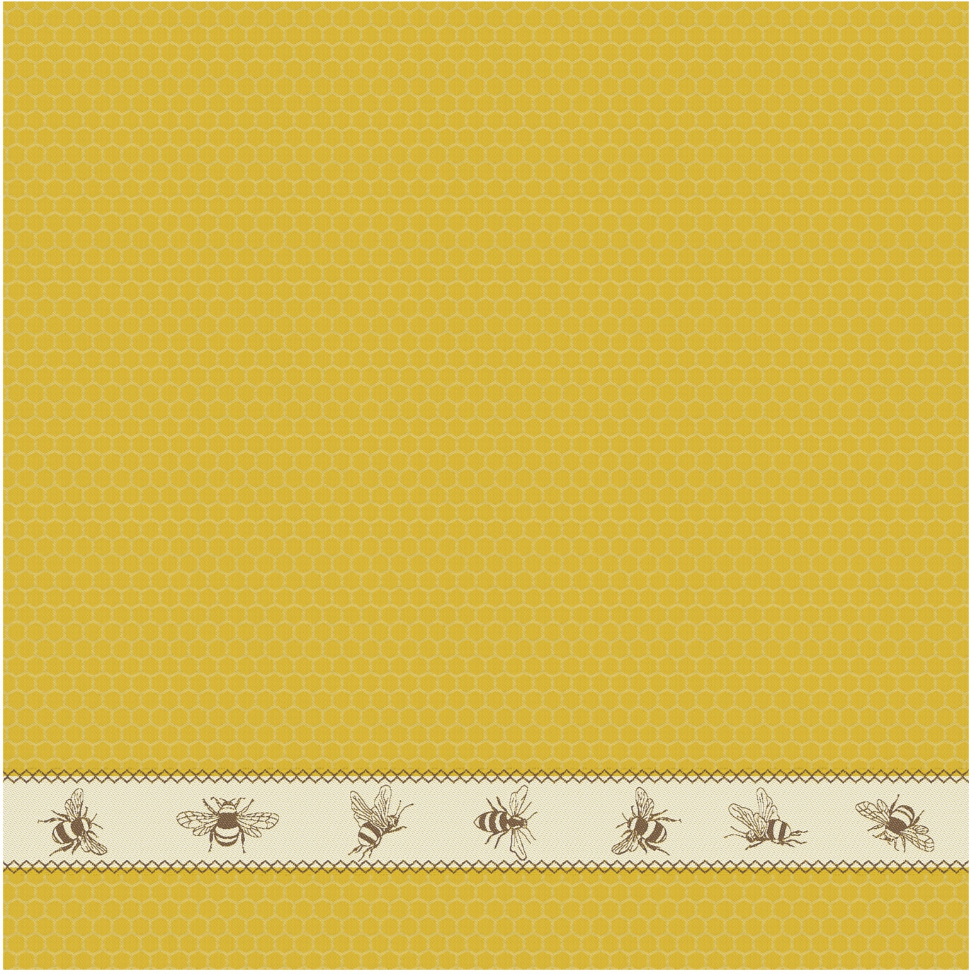 DDDDD Geschirrtuch »Bees«, (Set, 4 tlg., Combi-Set: bestehend aus 2x Küchentuch + 2x Geschirrtuch)
